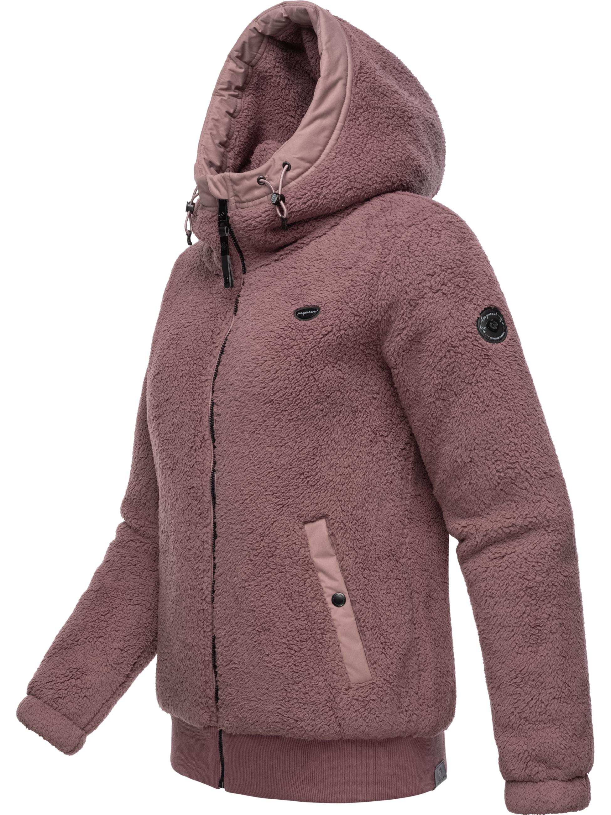 Kuschelige Teddyfell-Jacke "Cousy Short" Mauve24