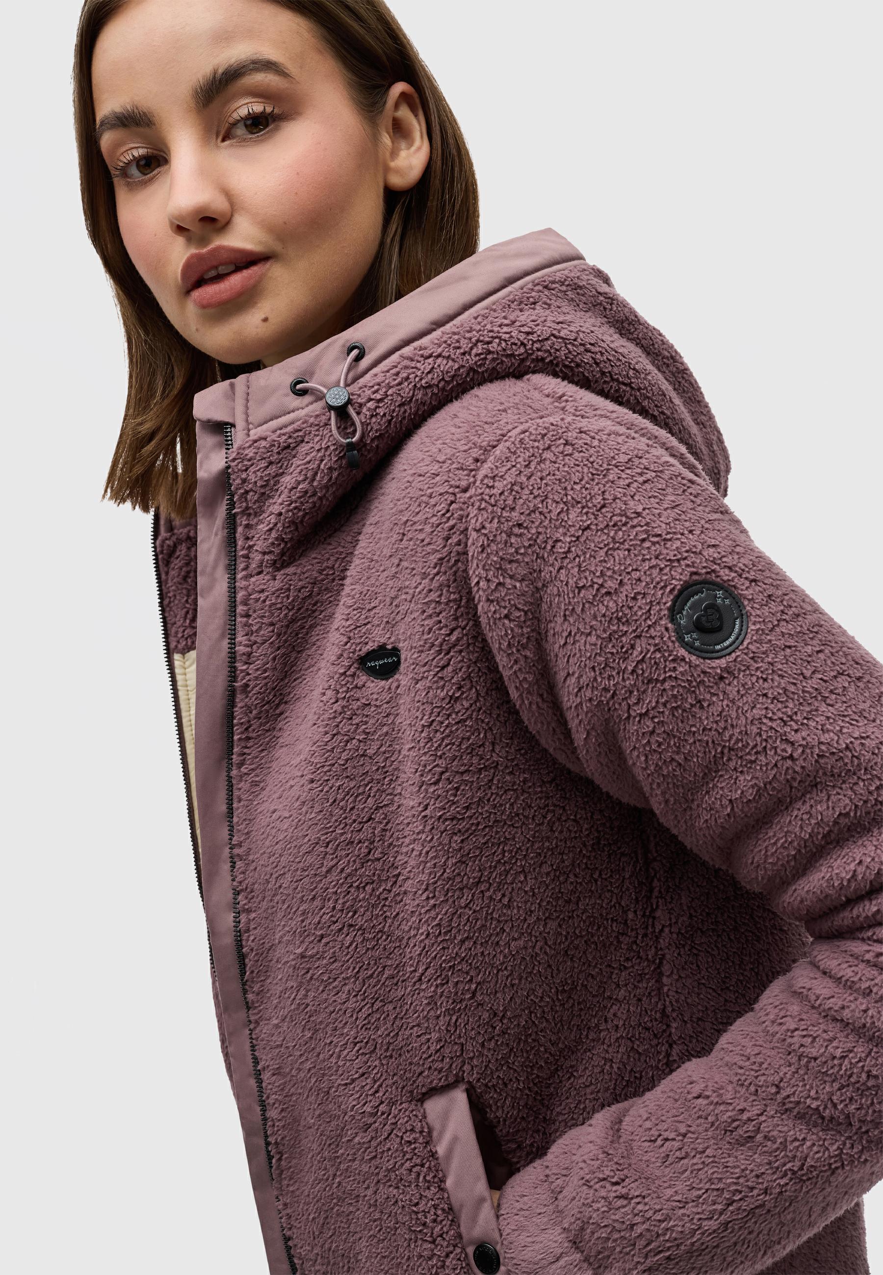 Kuschelige Teddyfell-Jacke "Cousy Short" Mauve24