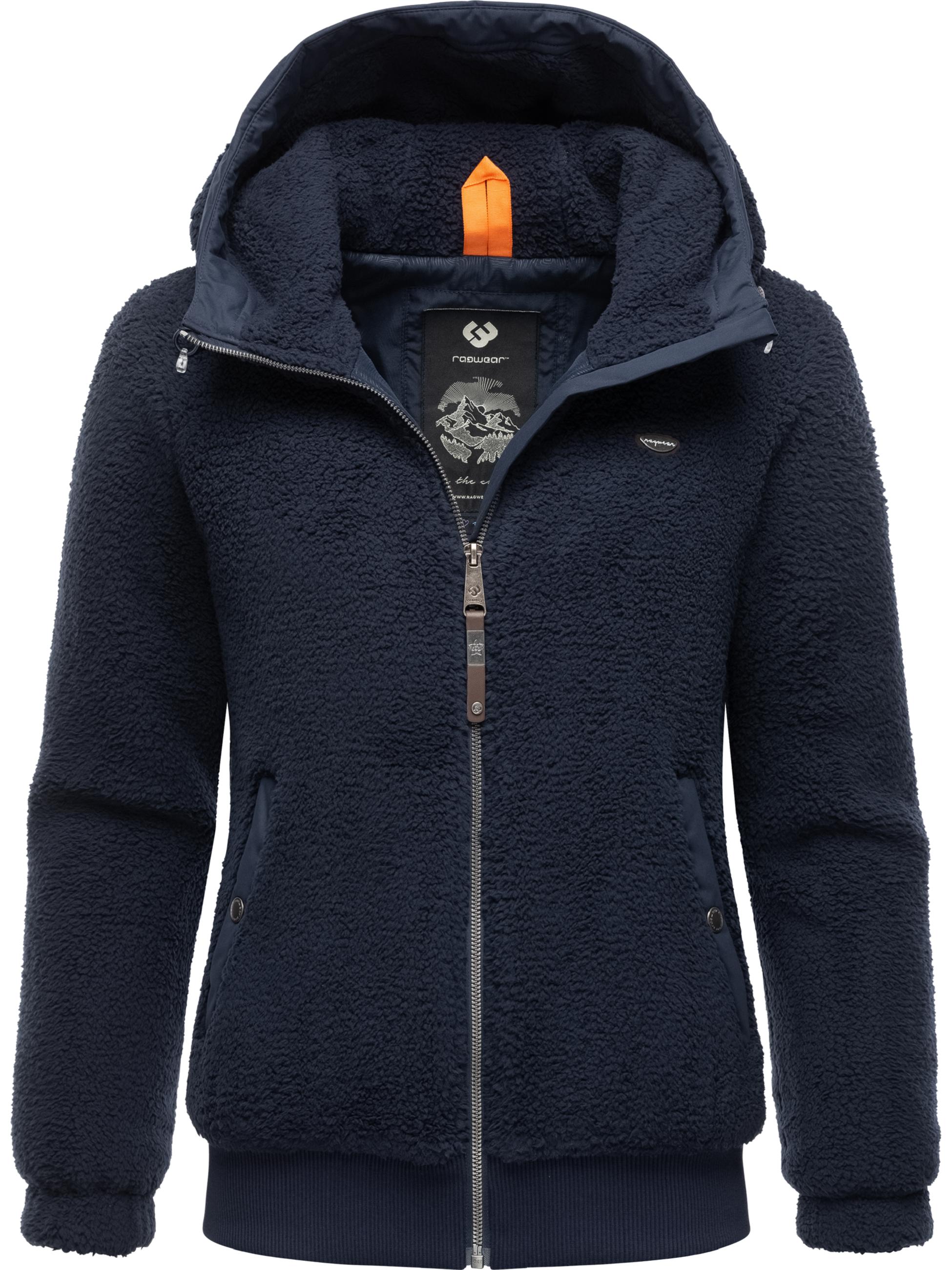 Kuschelige Teddyfell-Jacke "Cousy Short" Navy