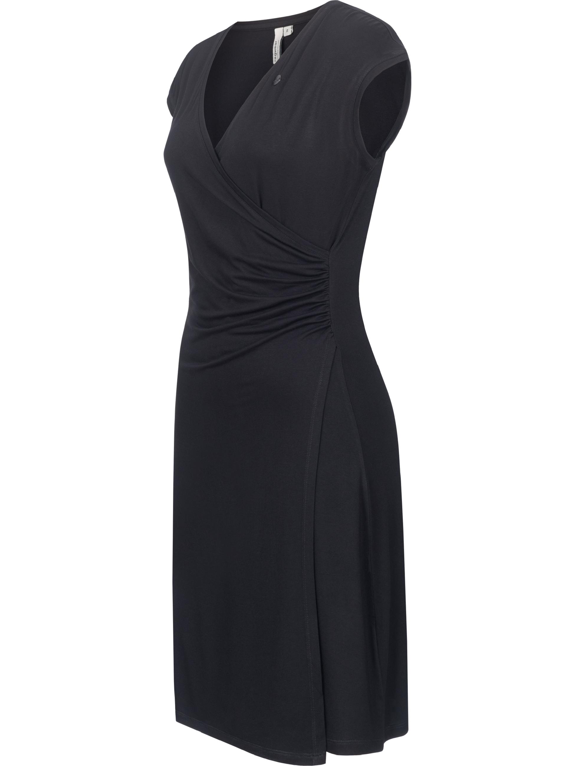 Wickelkleid mit V-Ausschnitt "Crupi" Black25