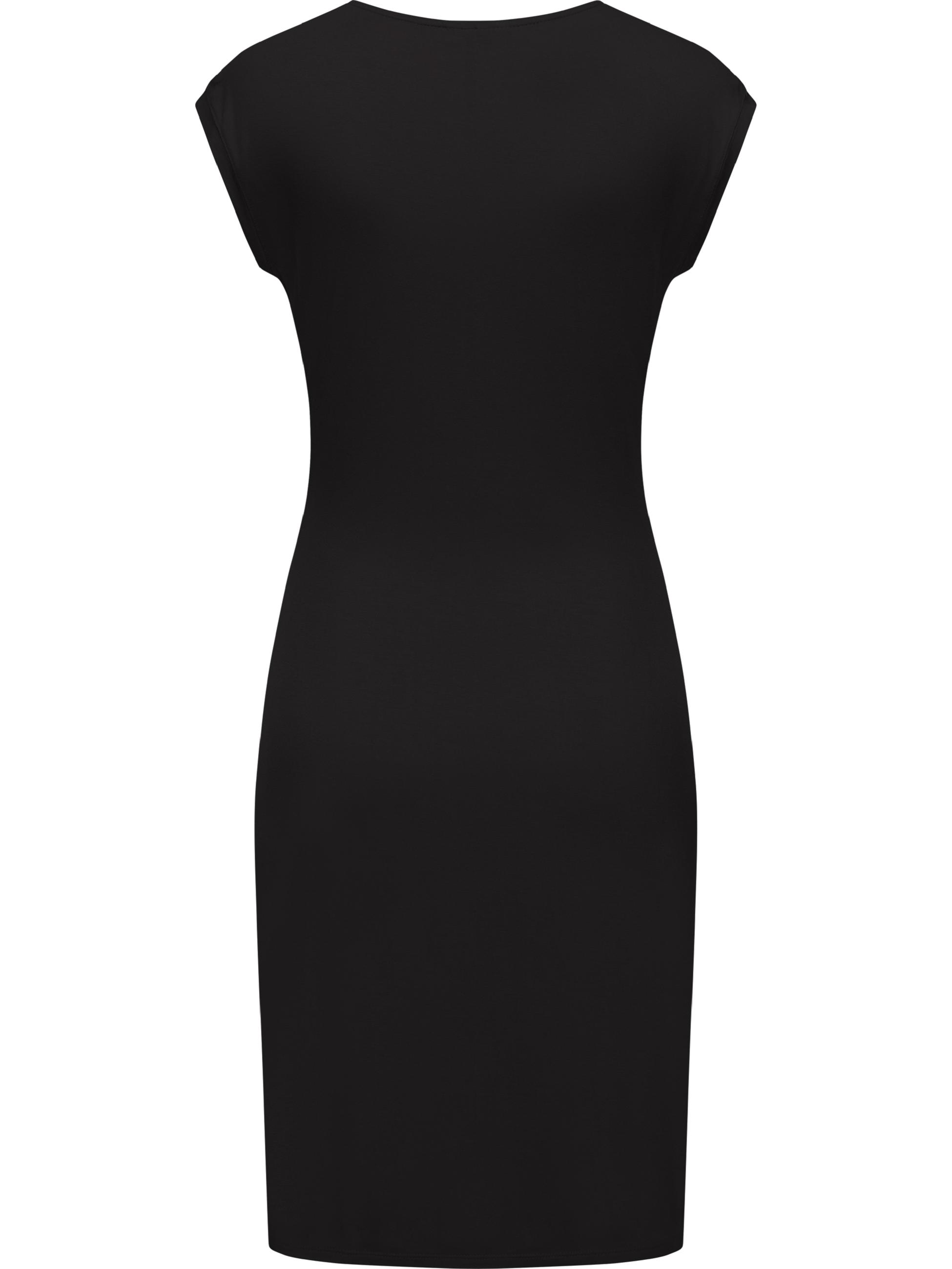 Wickelkleid mit V-Ausschnitt "Crupi" Black