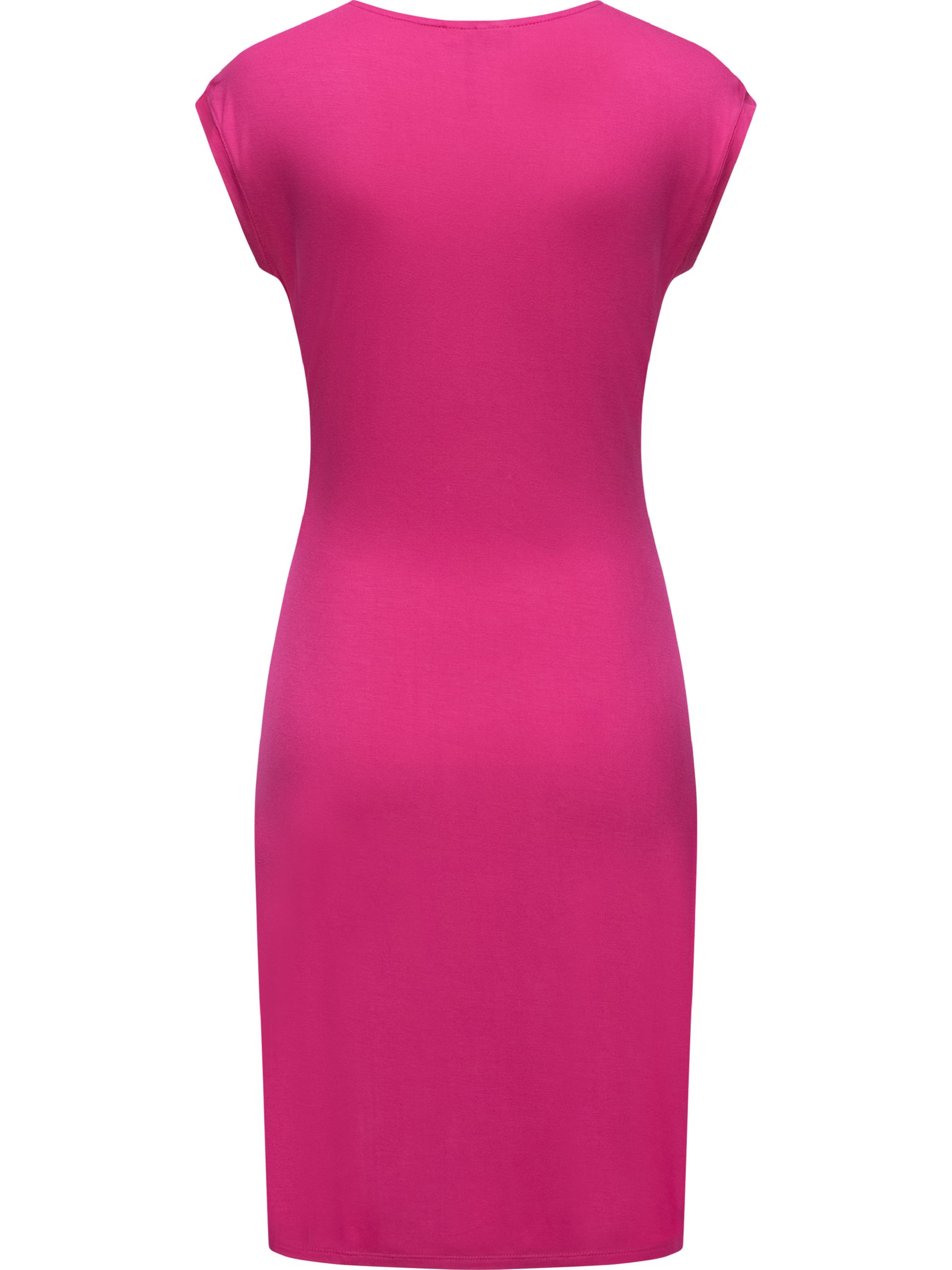 Wickelkleid mit V-Ausschnitt "Crupi" Magenta