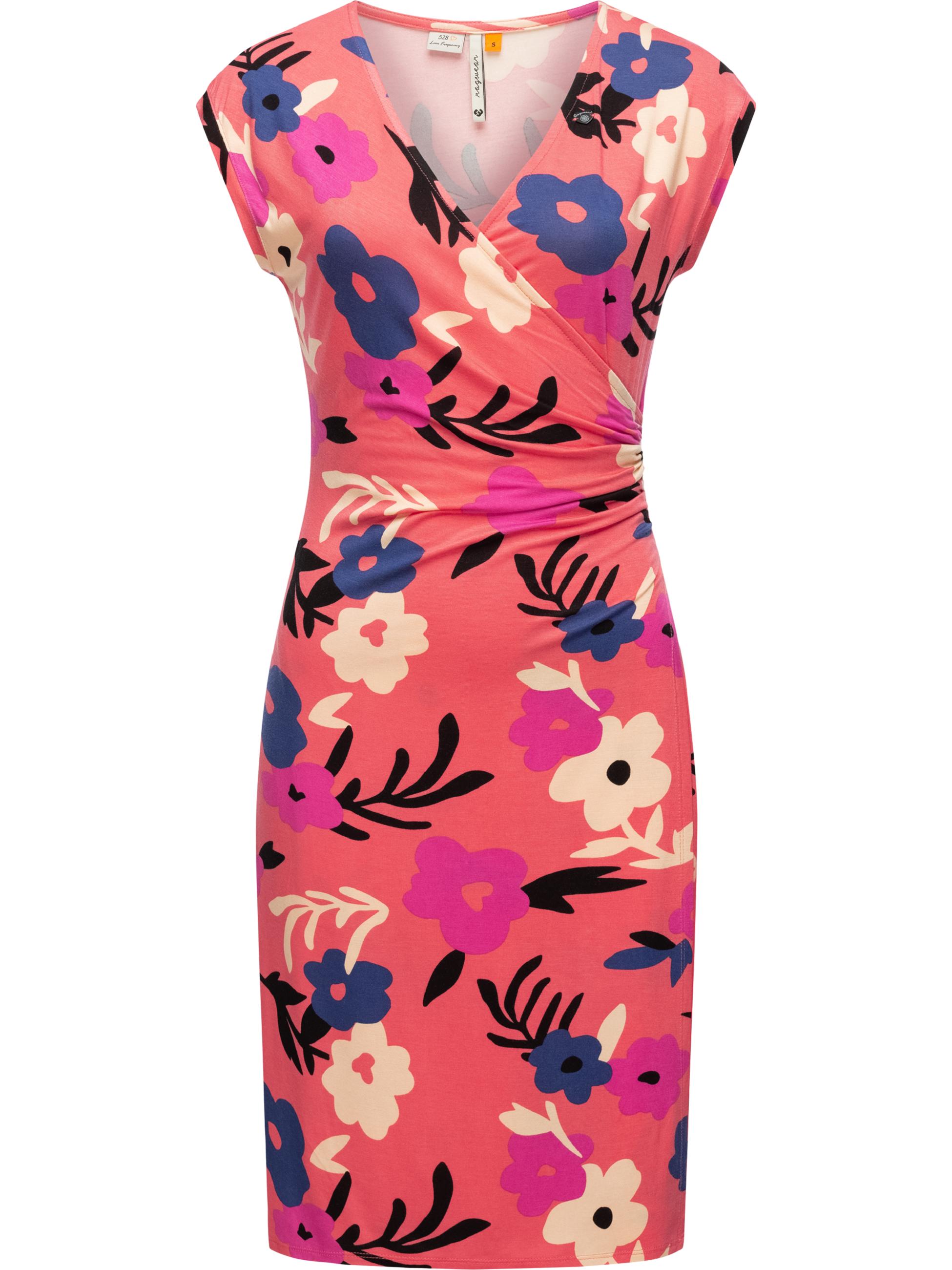 Geblümtes Sommerkleid "Crupi Print" Coral