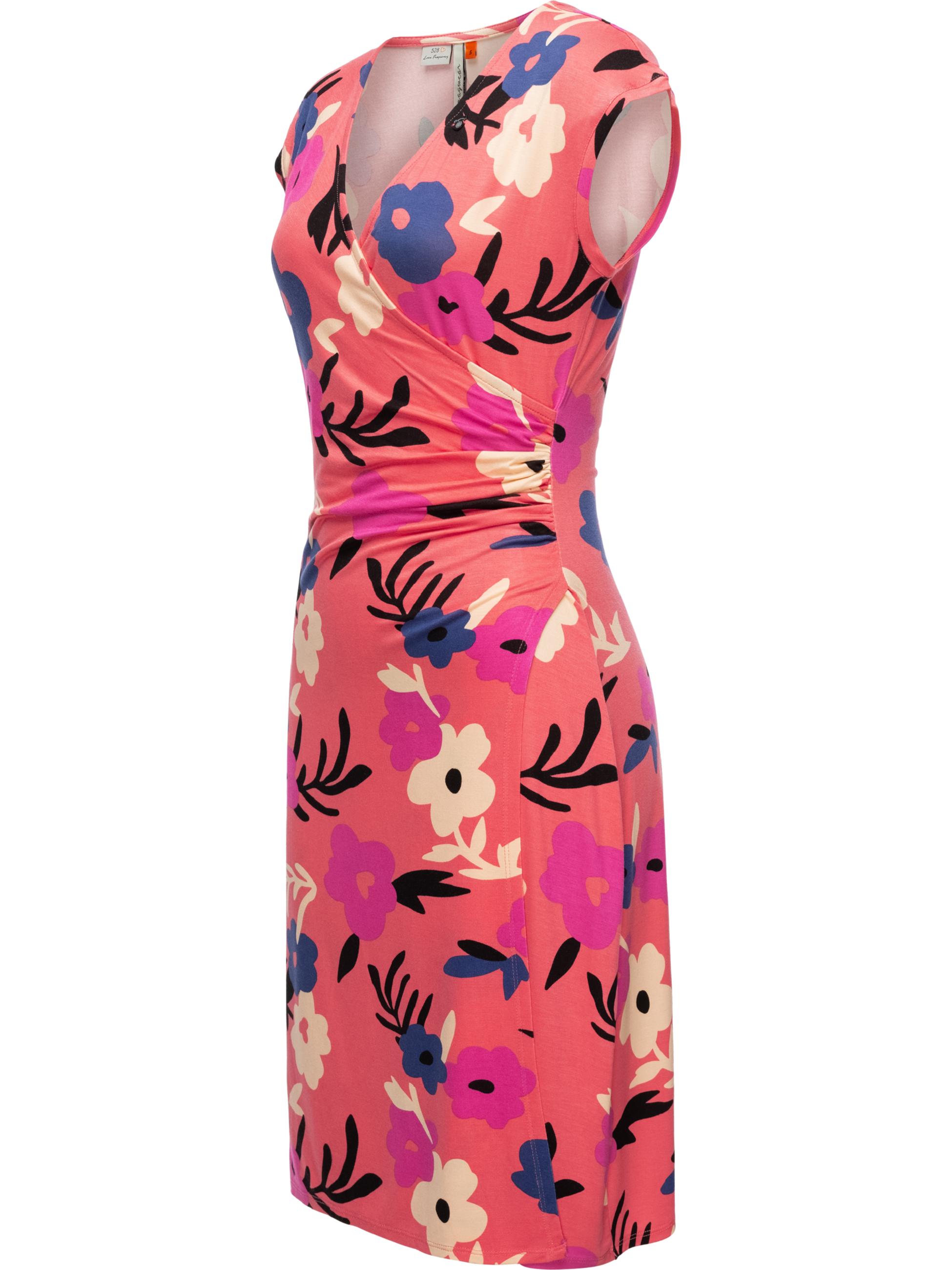 Geblümtes Sommerkleid "Crupi Print" Coral