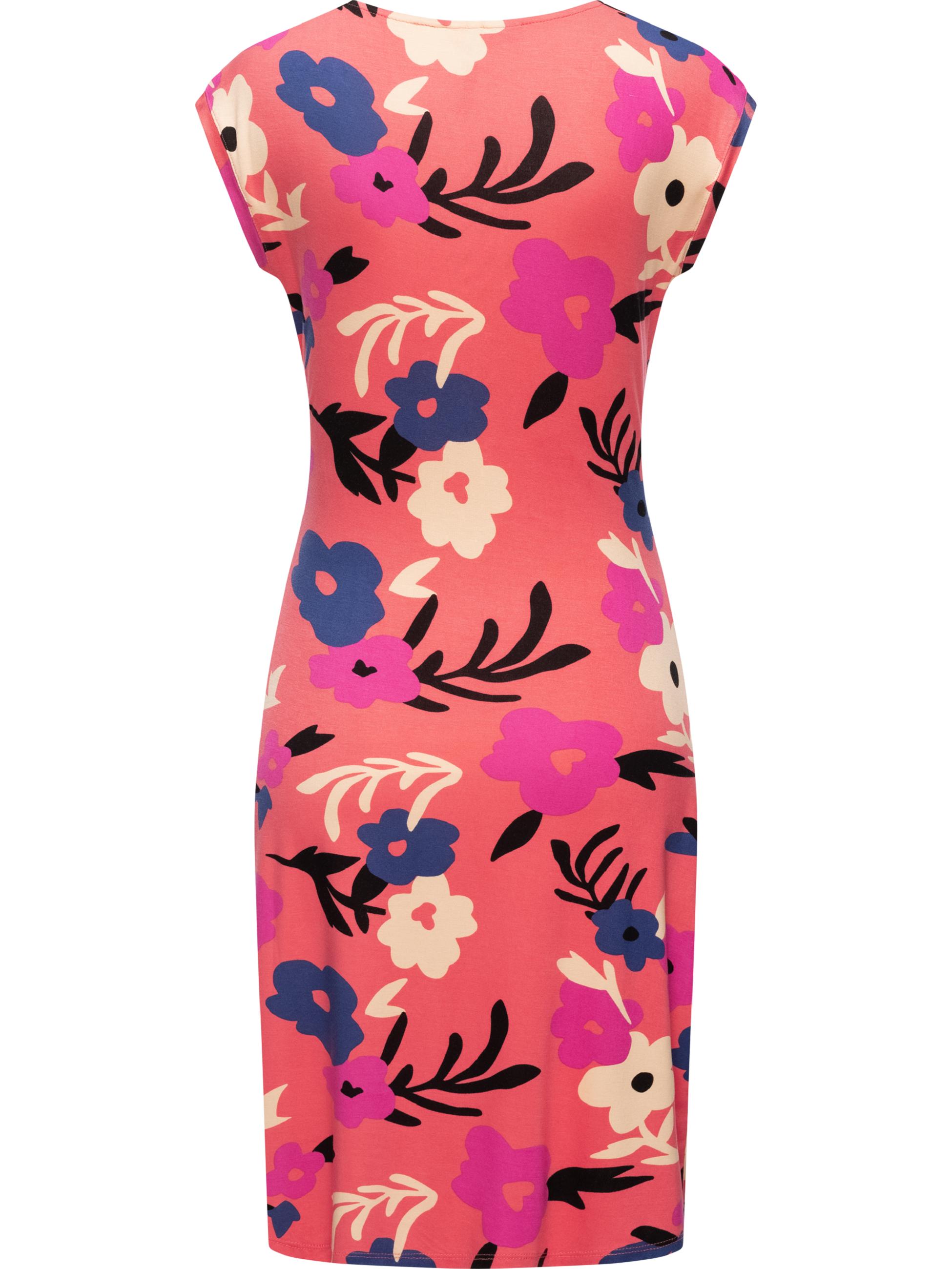 Geblümtes Sommerkleid "Crupi Print" Coral