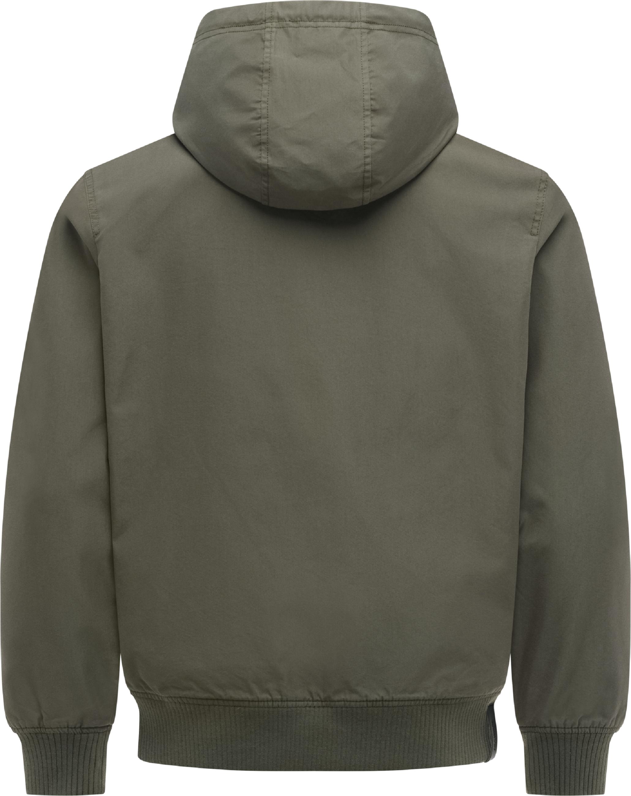 Leichte Übergangsjacke mit verstellbarer Kapuze "Crusien Hood YOUMODO" Dark Olive