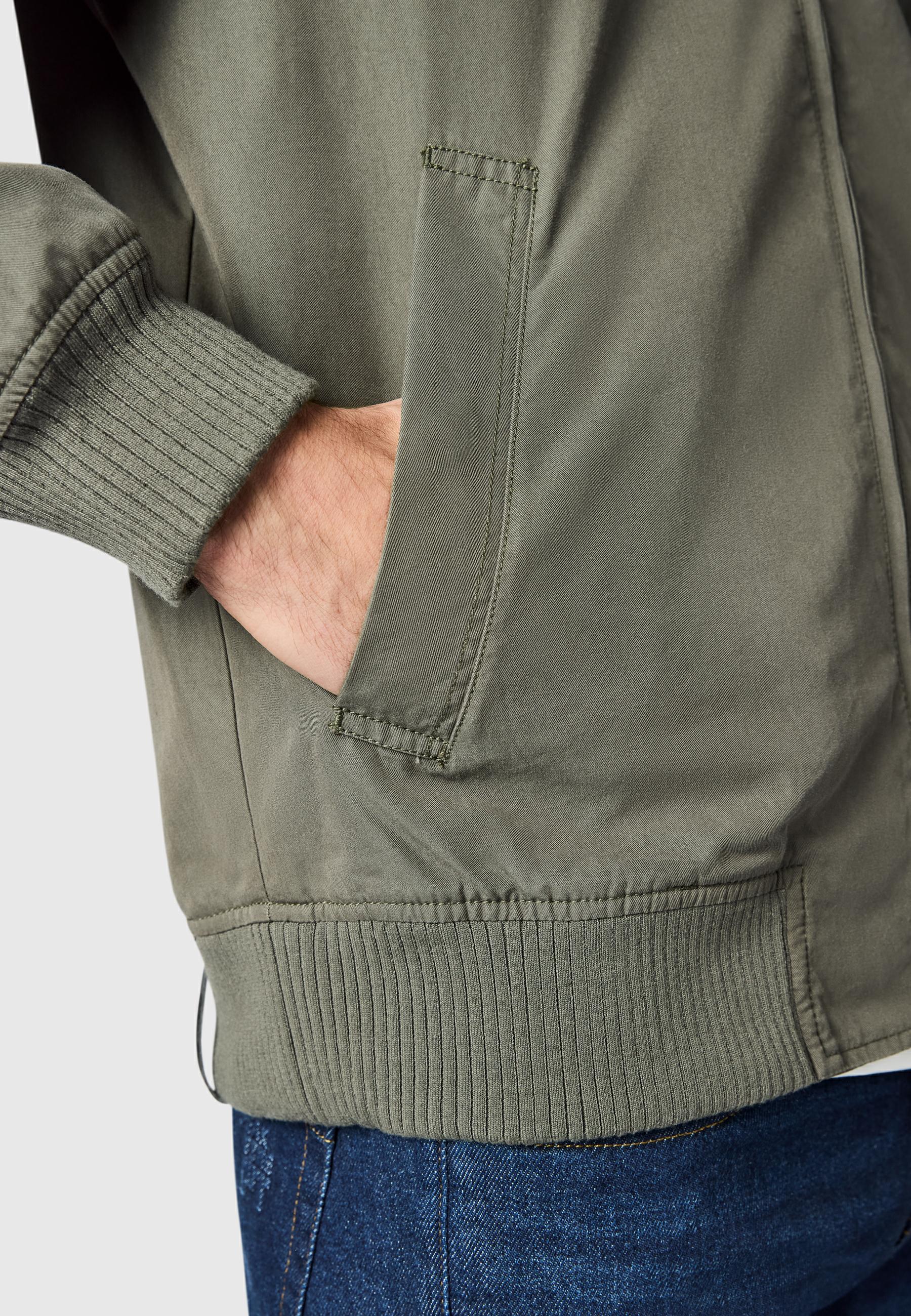 Leichte Übergangsjacke mit verstellbarer Kapuze "Crusien Hood YOUMODO" Dark Olive