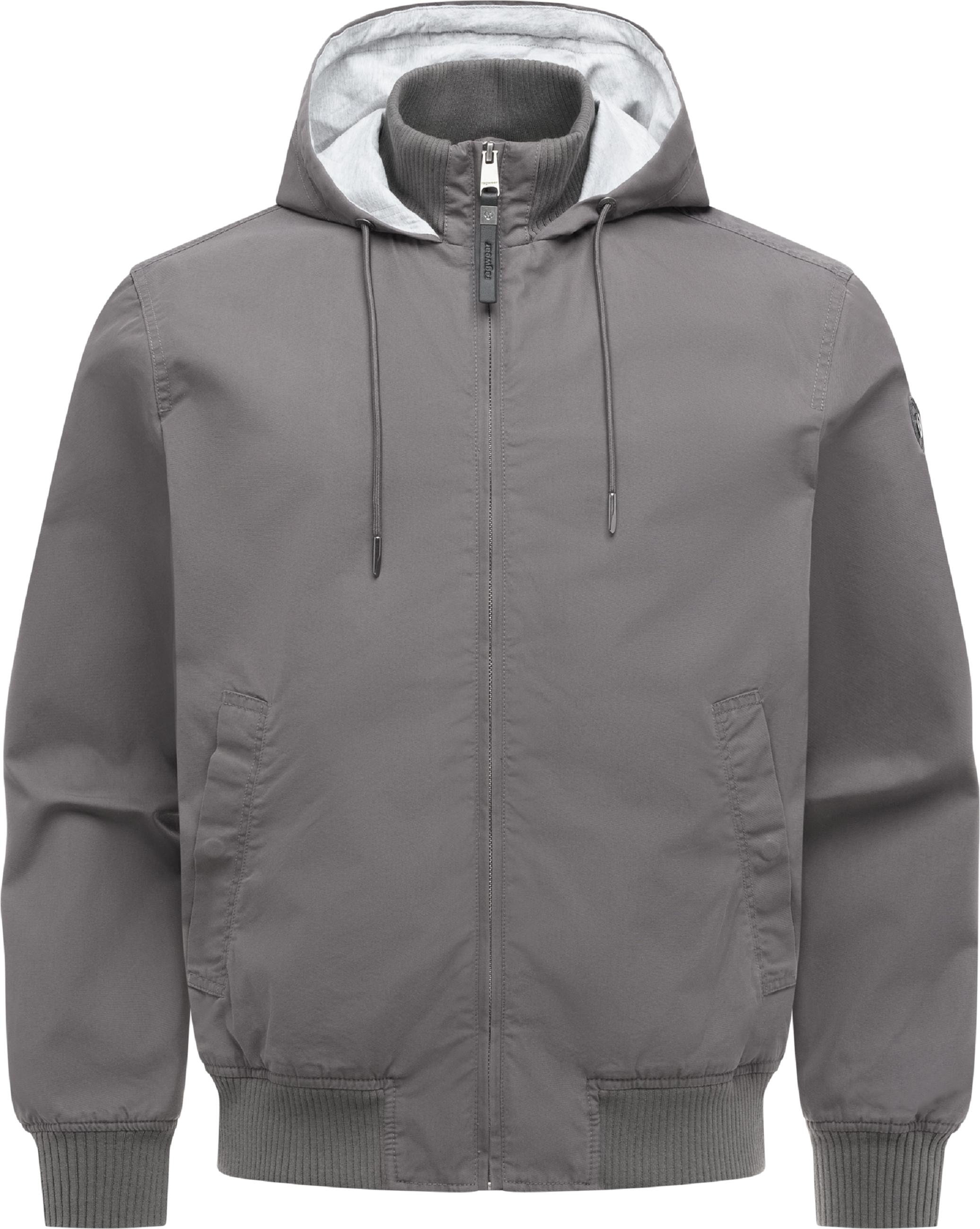 Leichte Übergangsjacke mit verstellbarer Kapuze "Crusien Hood YOUMODO" Stone Grey