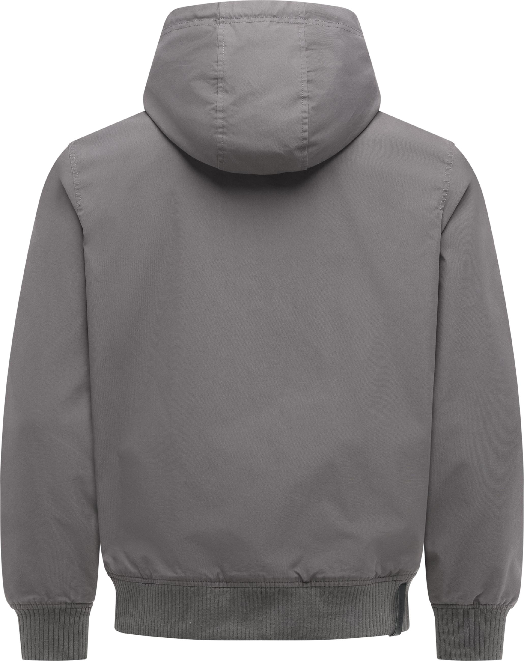 Leichte Übergangsjacke mit verstellbarer Kapuze "Crusien Hood YOUMODO" Stone Grey