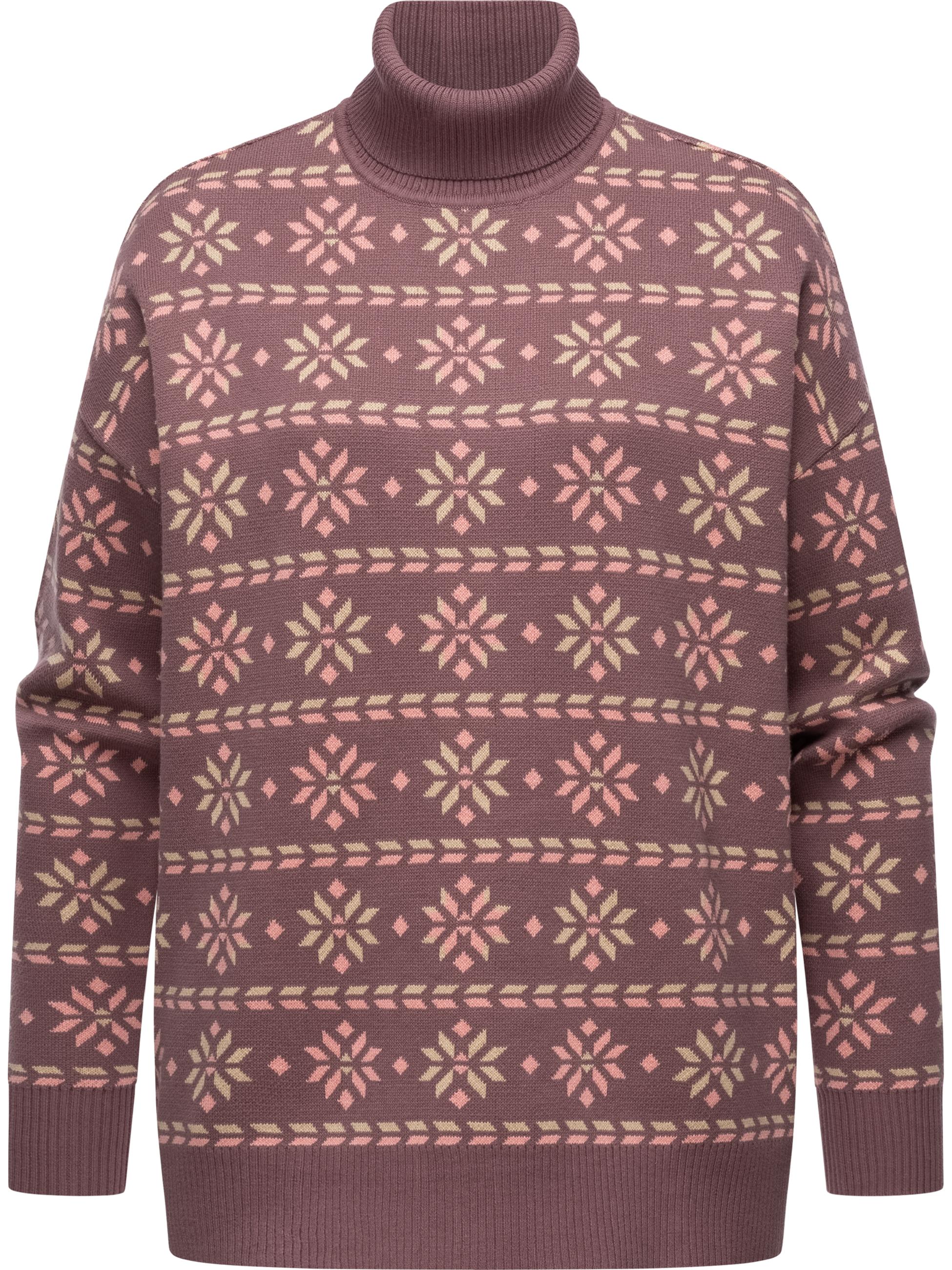 Rollkragenpullover "Danika Organic" Wine Red