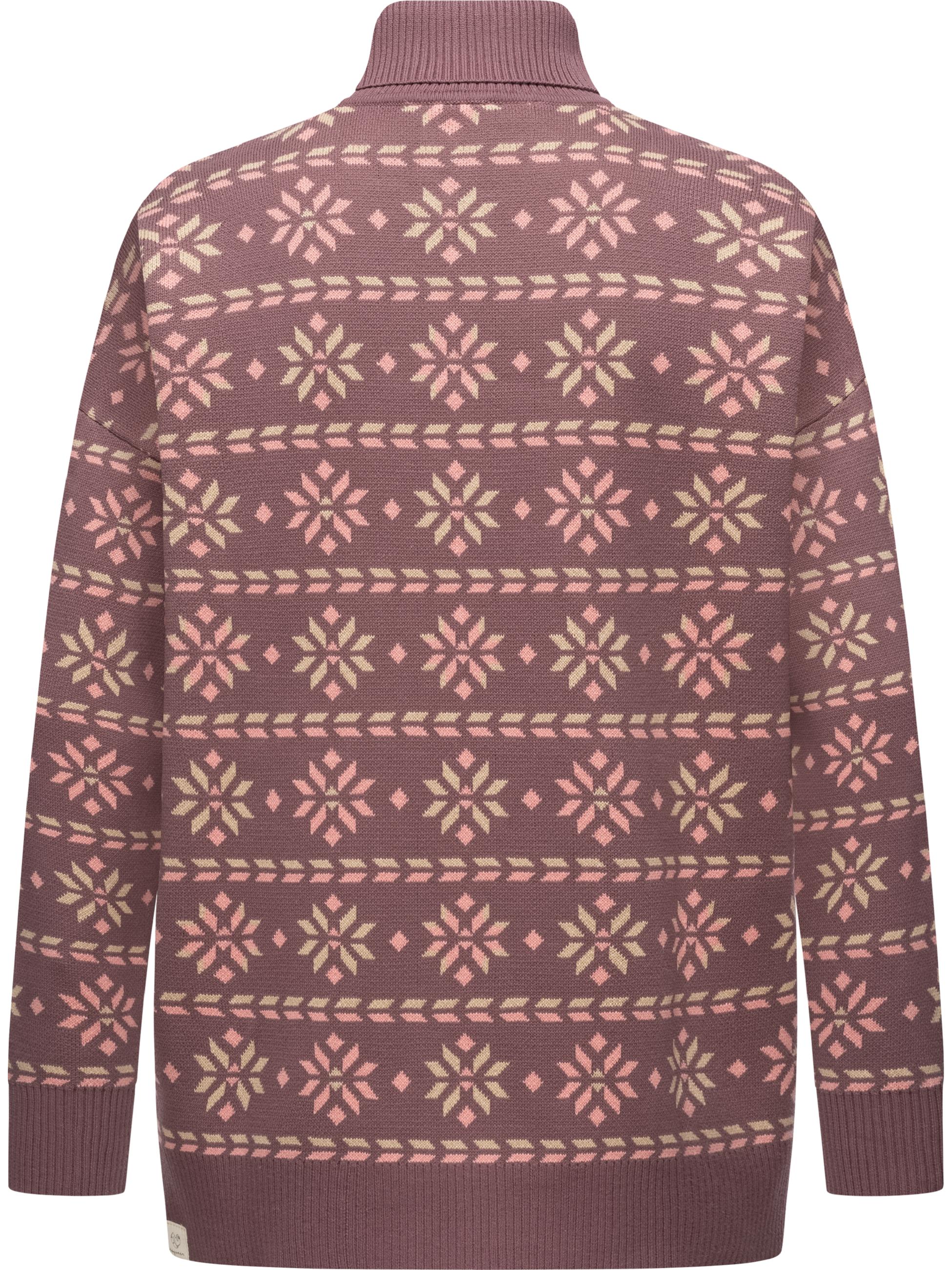 Rollkragenpullover "Danika Organic" Wine Red