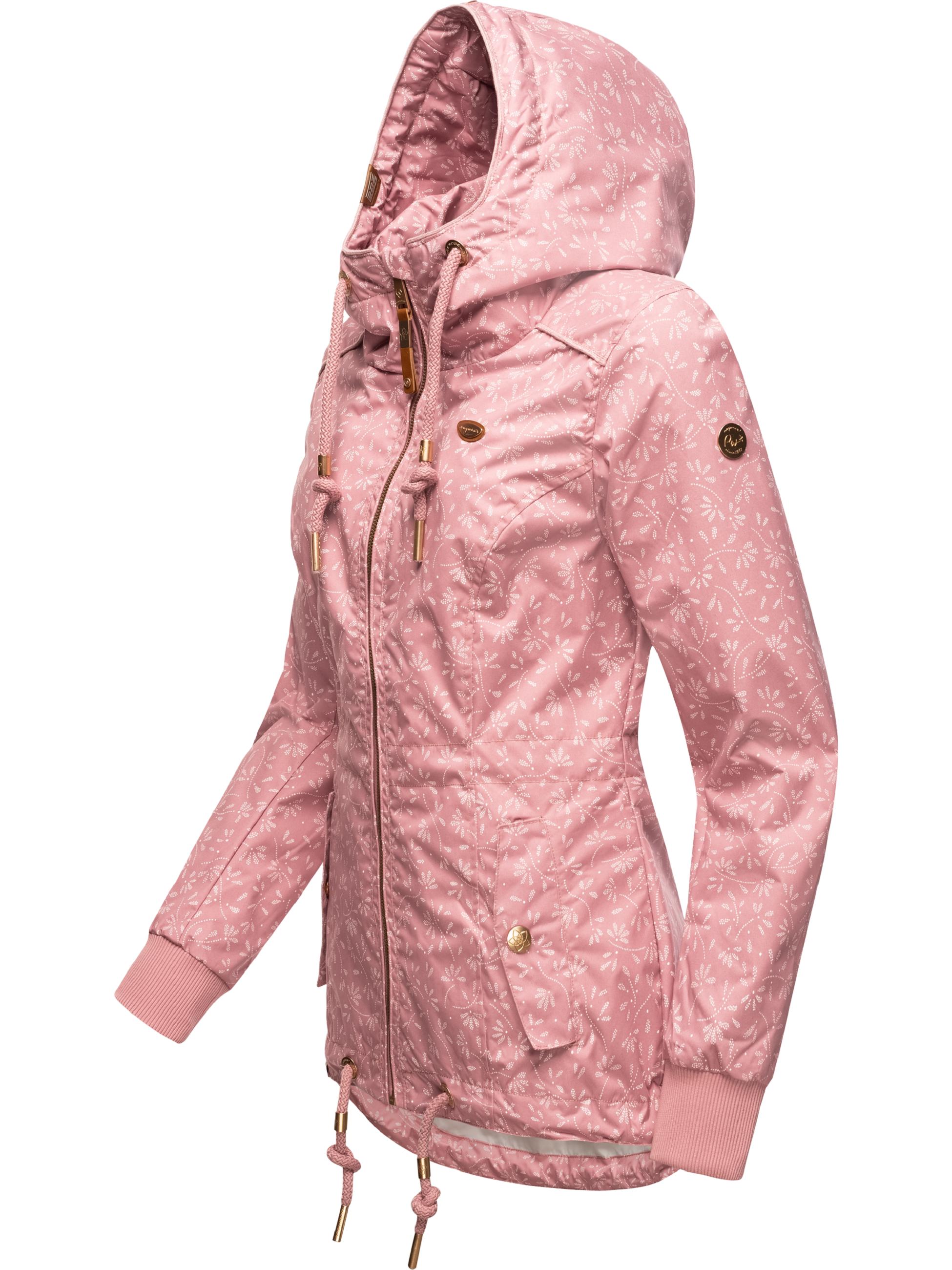 Leichte Übergangsjacke mit Kapuze "Danka Bloom" Dusty Pink