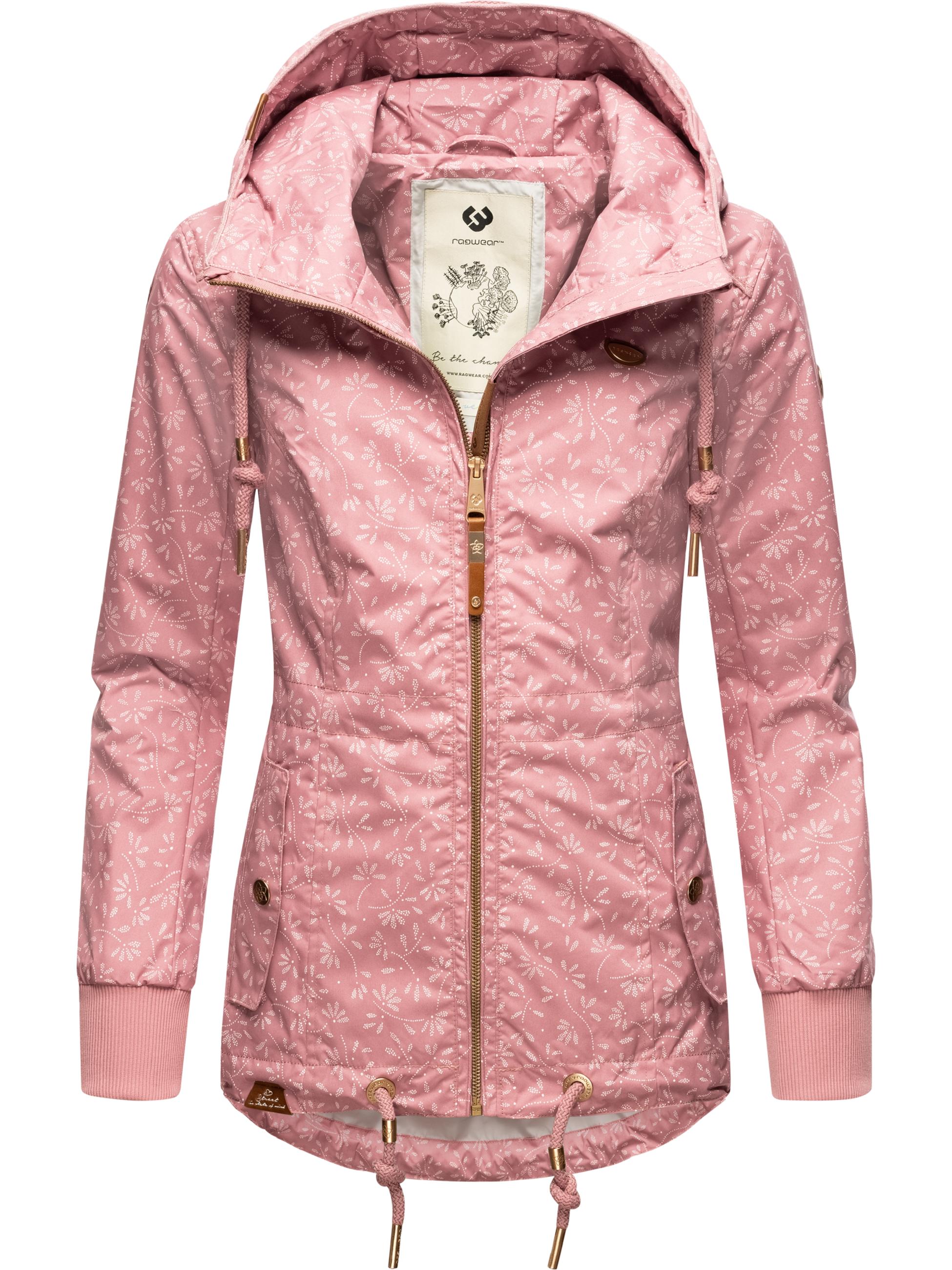 Leichte Übergangsjacke mit Kapuze "Danka Bloom" Dusty Pink