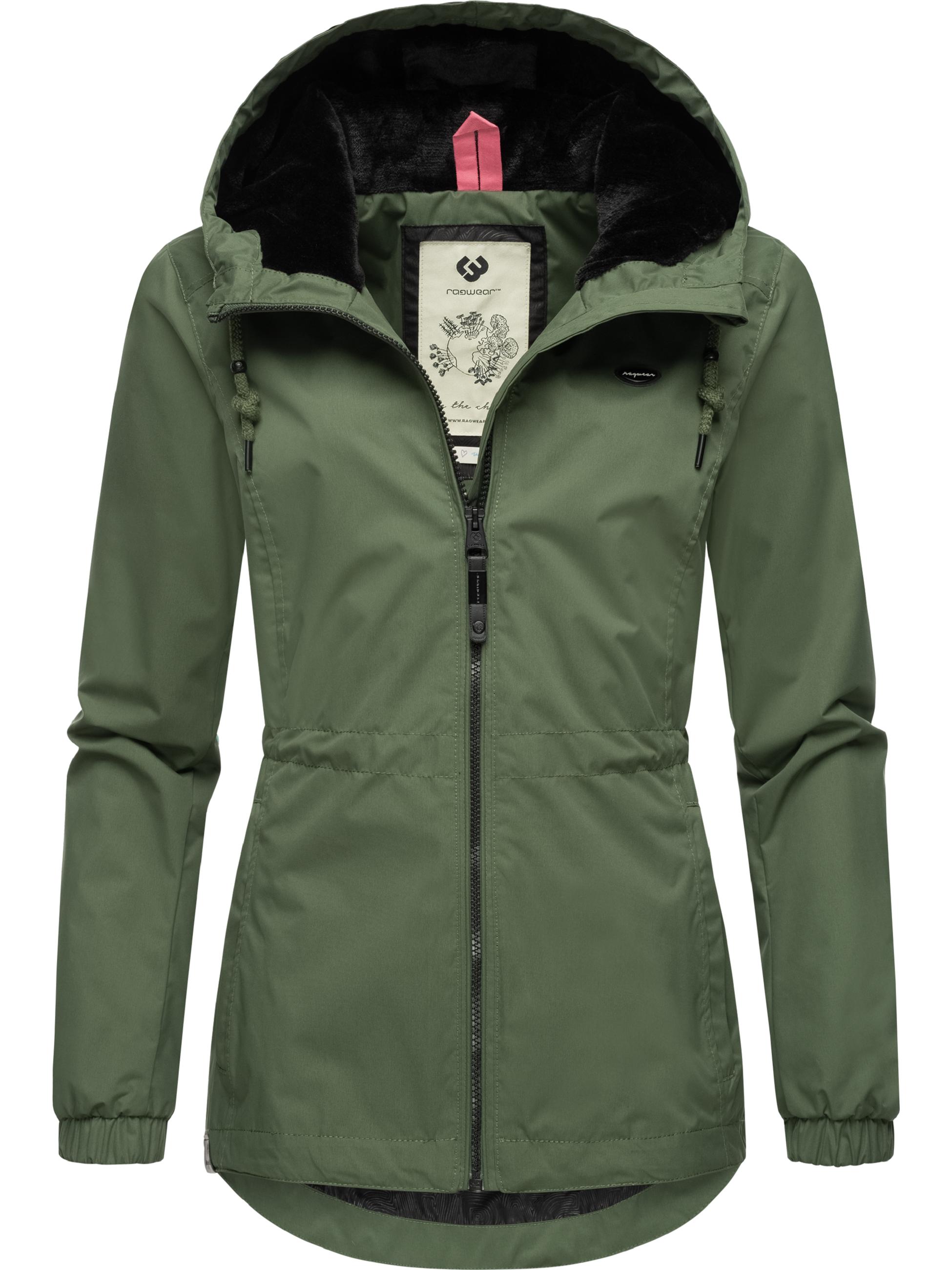 Leichte Übergangsjacke mit Kapuze "Danka" Dark Olive024