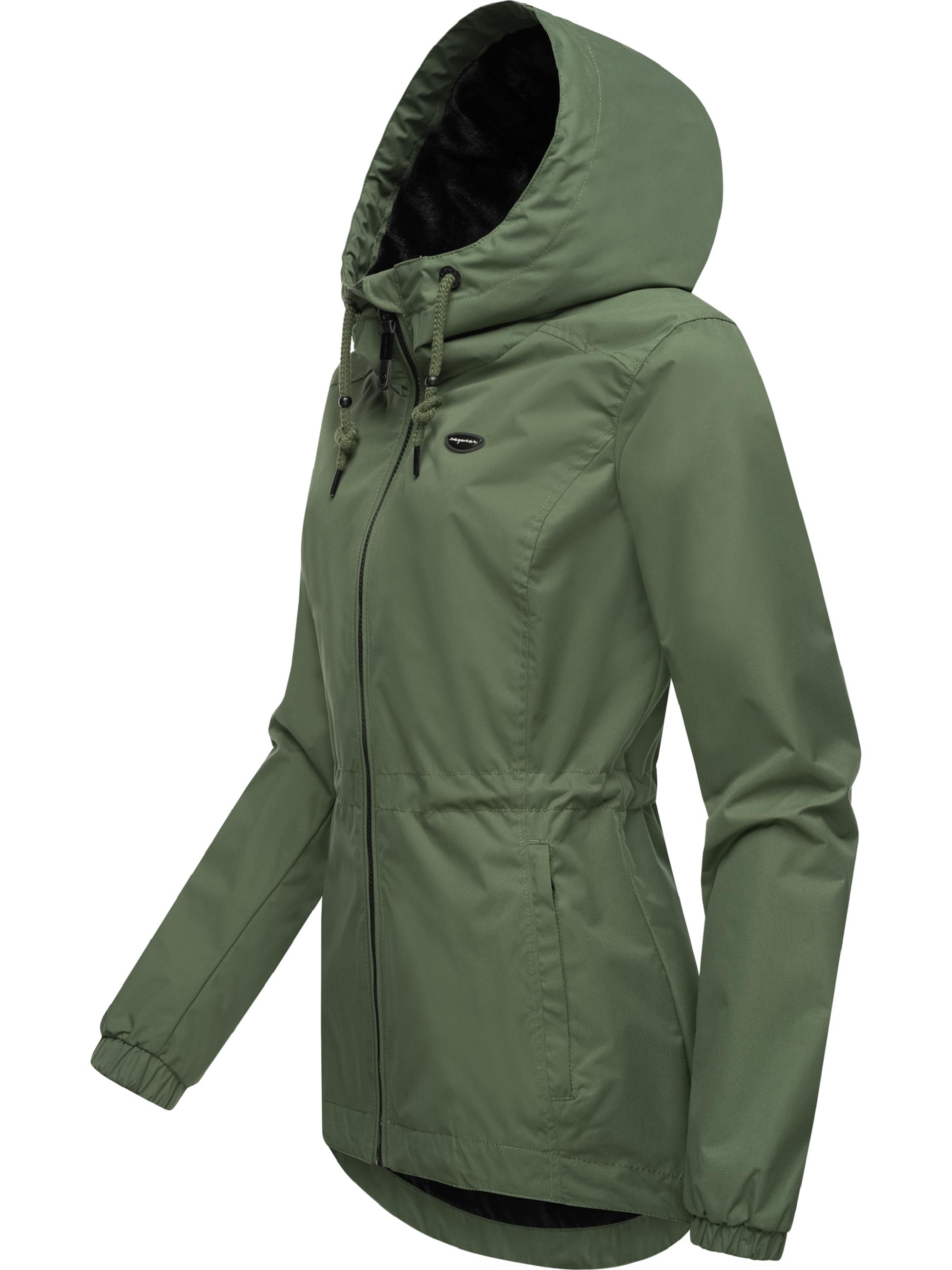 Leichte Übergangsjacke mit Kapuze "Danka" Dark Olive024