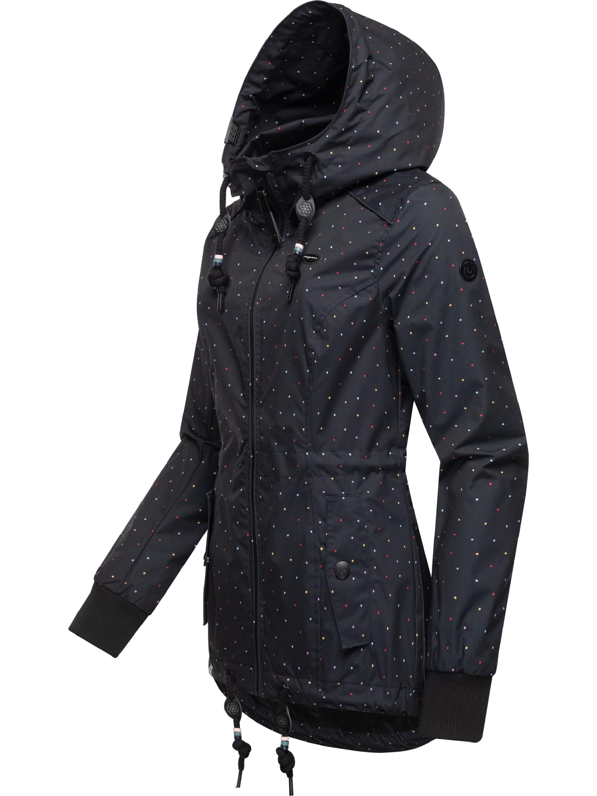 Leichte Übergangsjacke mit Kapuze "Danka Dots" Black23