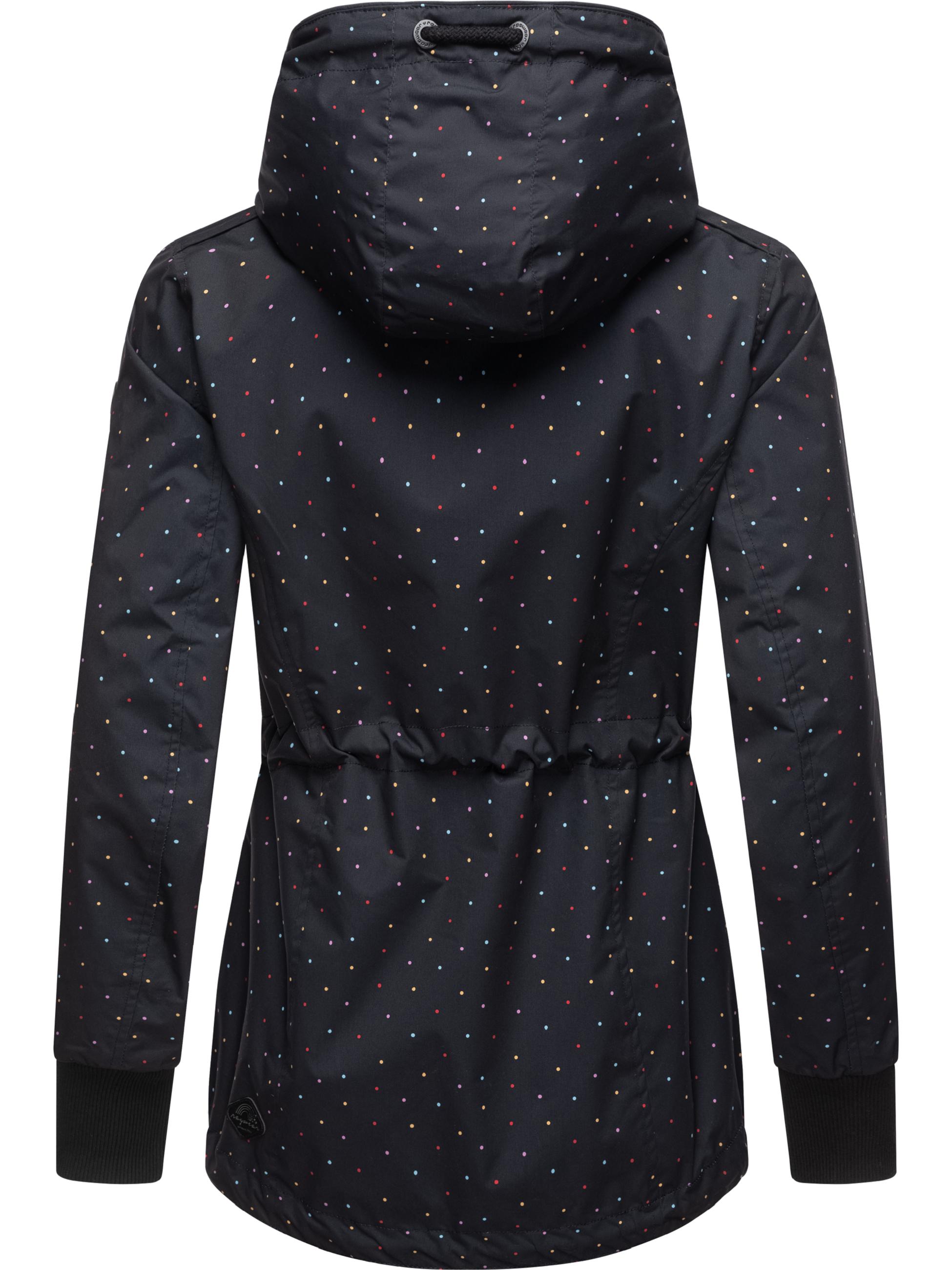 Leichte Übergangsjacke mit Kapuze "Danka Dots" Black23