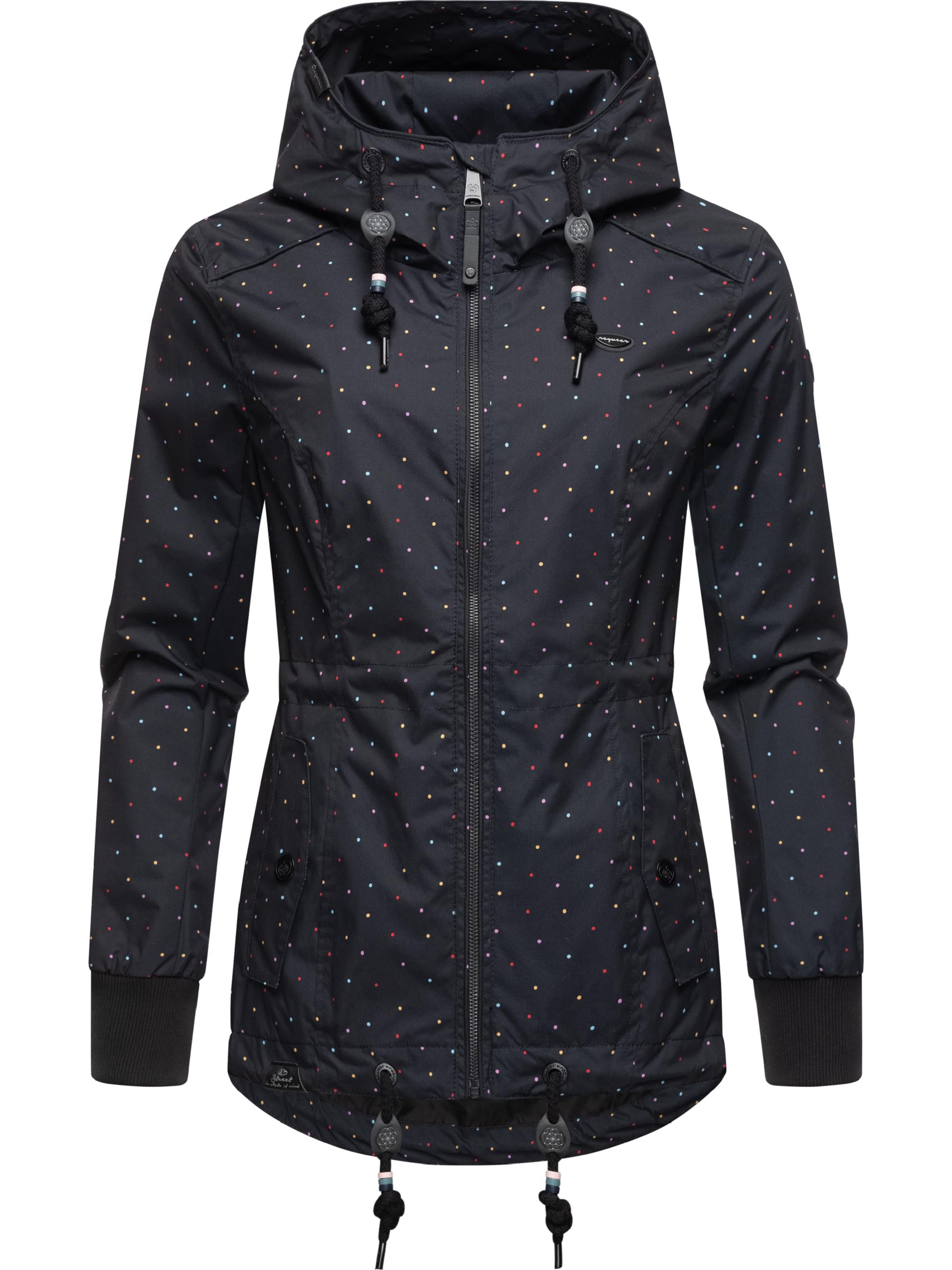 Leichte Übergangsjacke mit Kapuze "Danka Dots" Black23