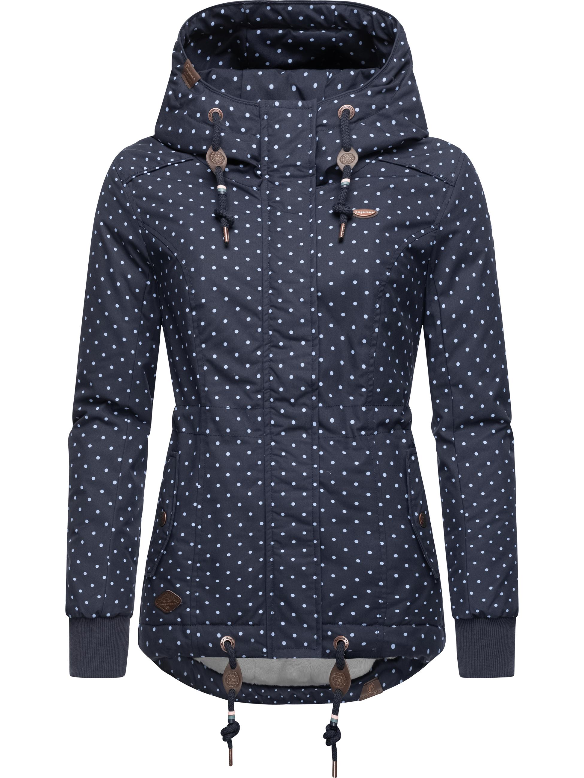 Kurzer Wintermantel mit Kapuze "Danka Dots Intl." Navy22