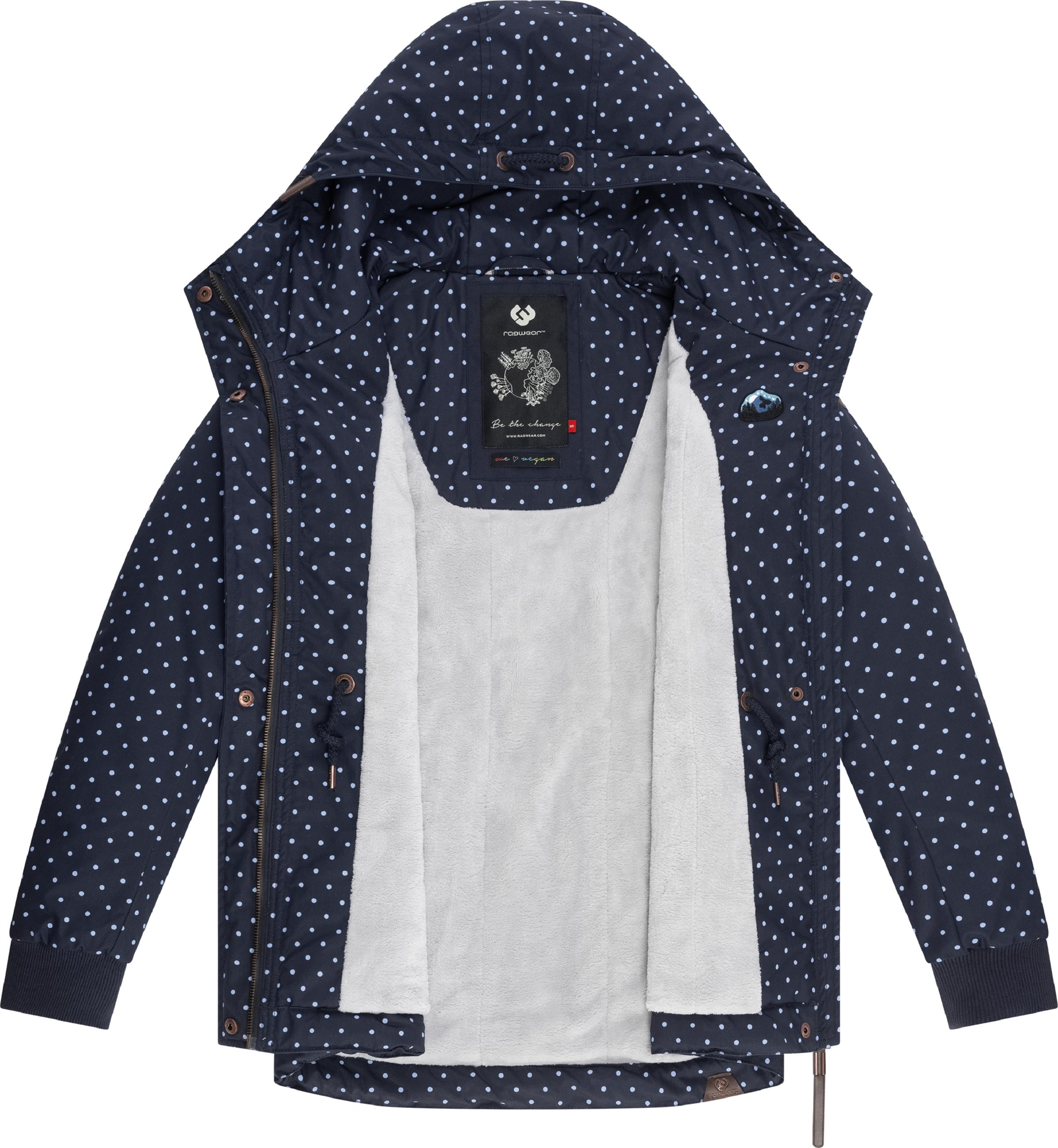 Kurzer Wintermantel mit Kapuze "Danka Dots Intl." Navy22