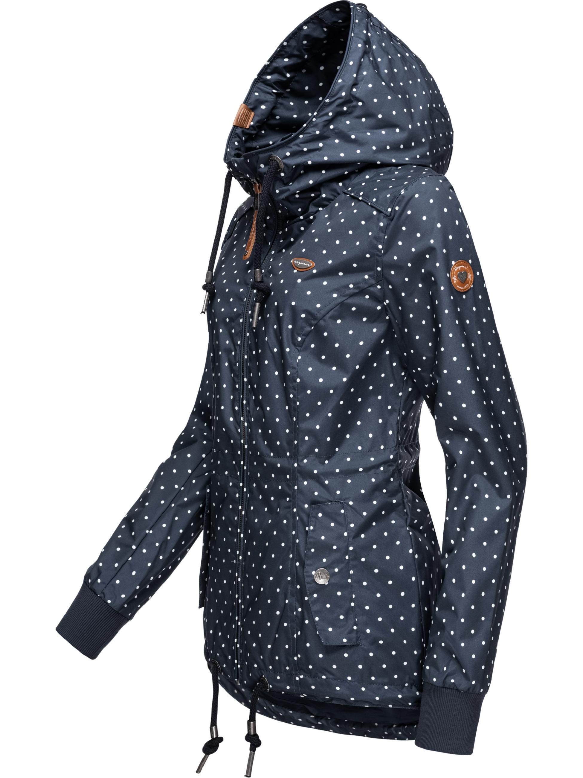 Leichte Übergangsjacke mit Kapuze "Danka Dots" Navy20