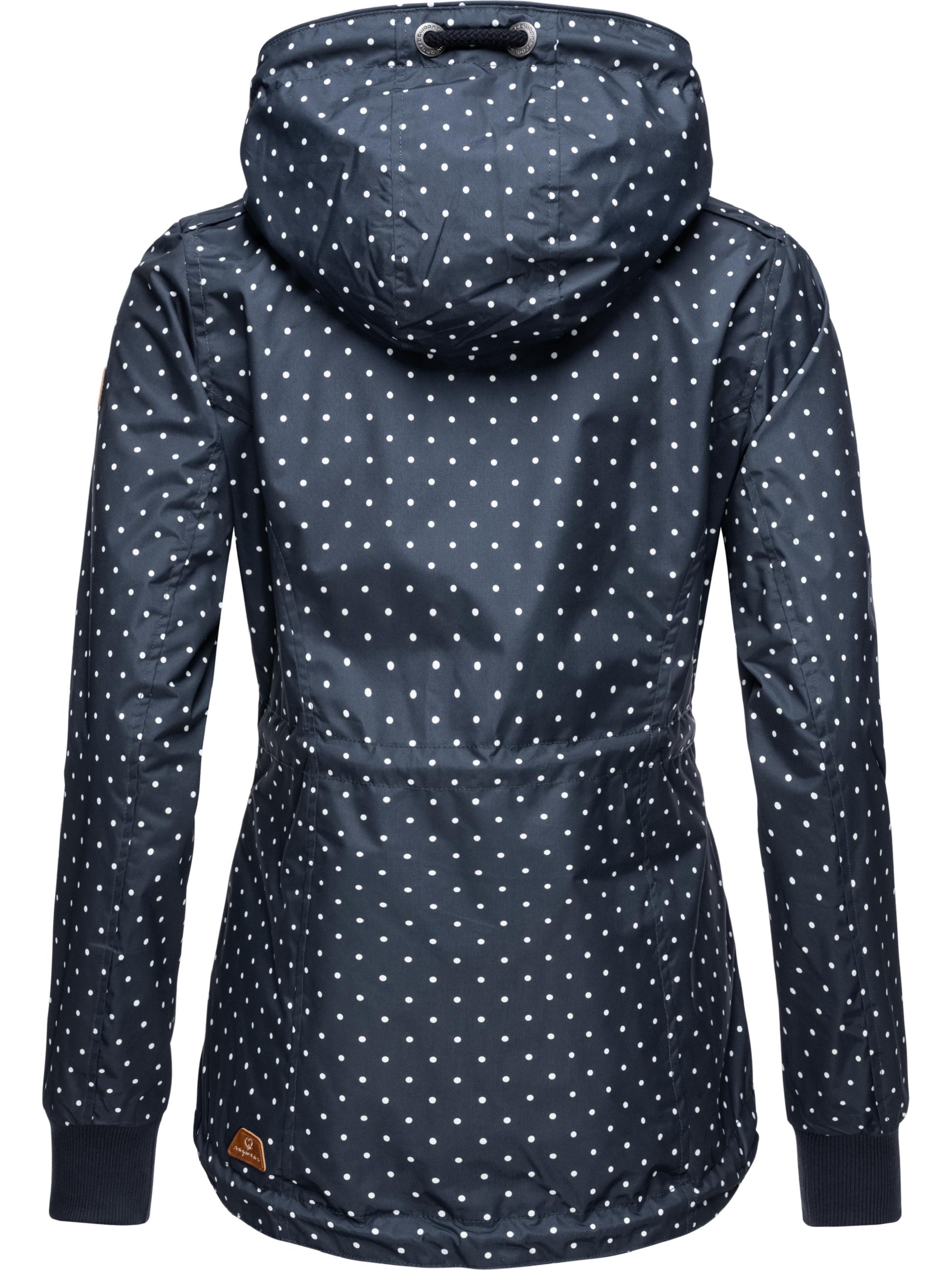 Leichte Übergangsjacke mit Kapuze "Danka Dots" Navy20