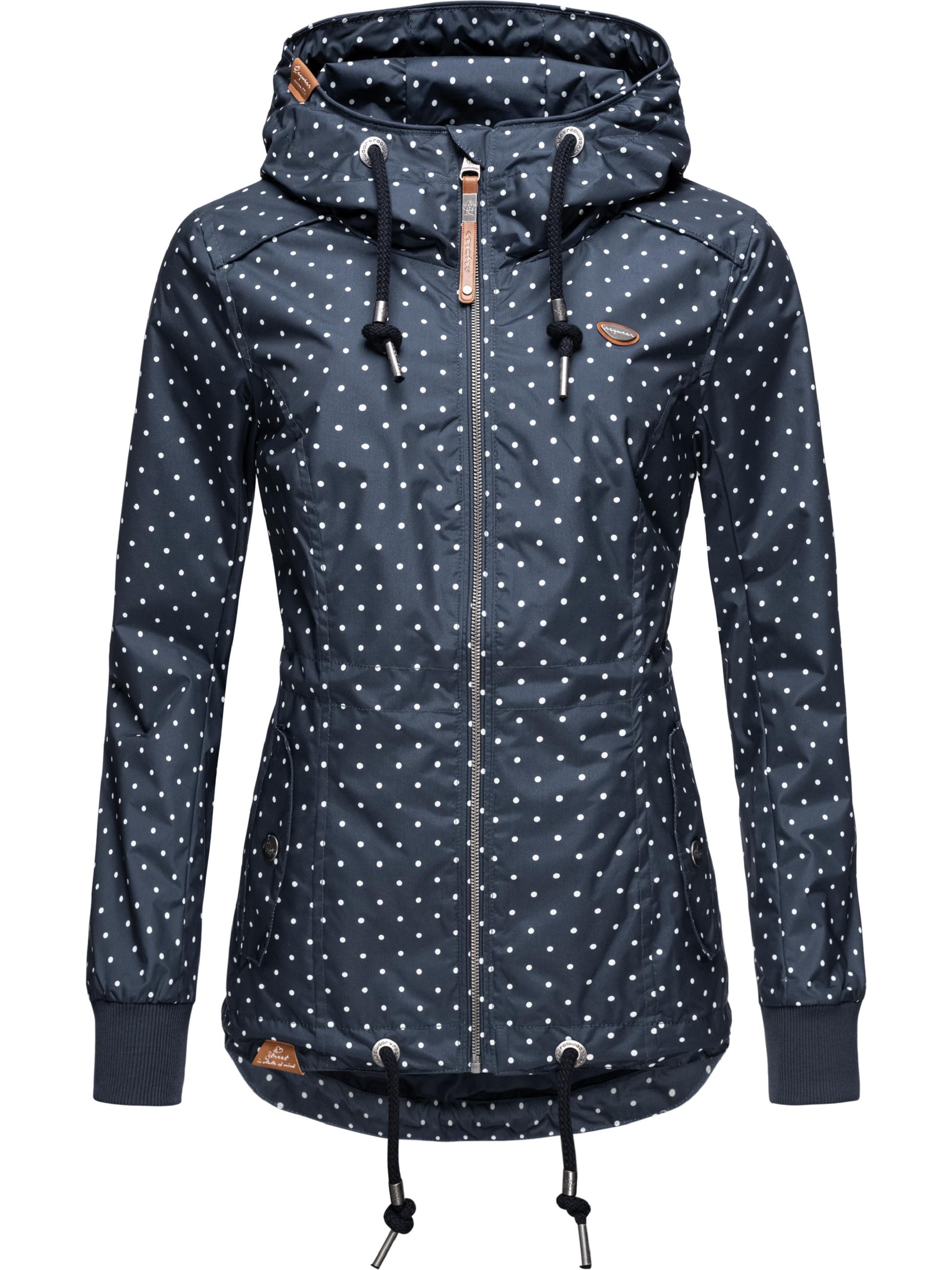 Leichte Übergangsjacke mit Kapuze "Danka Dots" Navy20