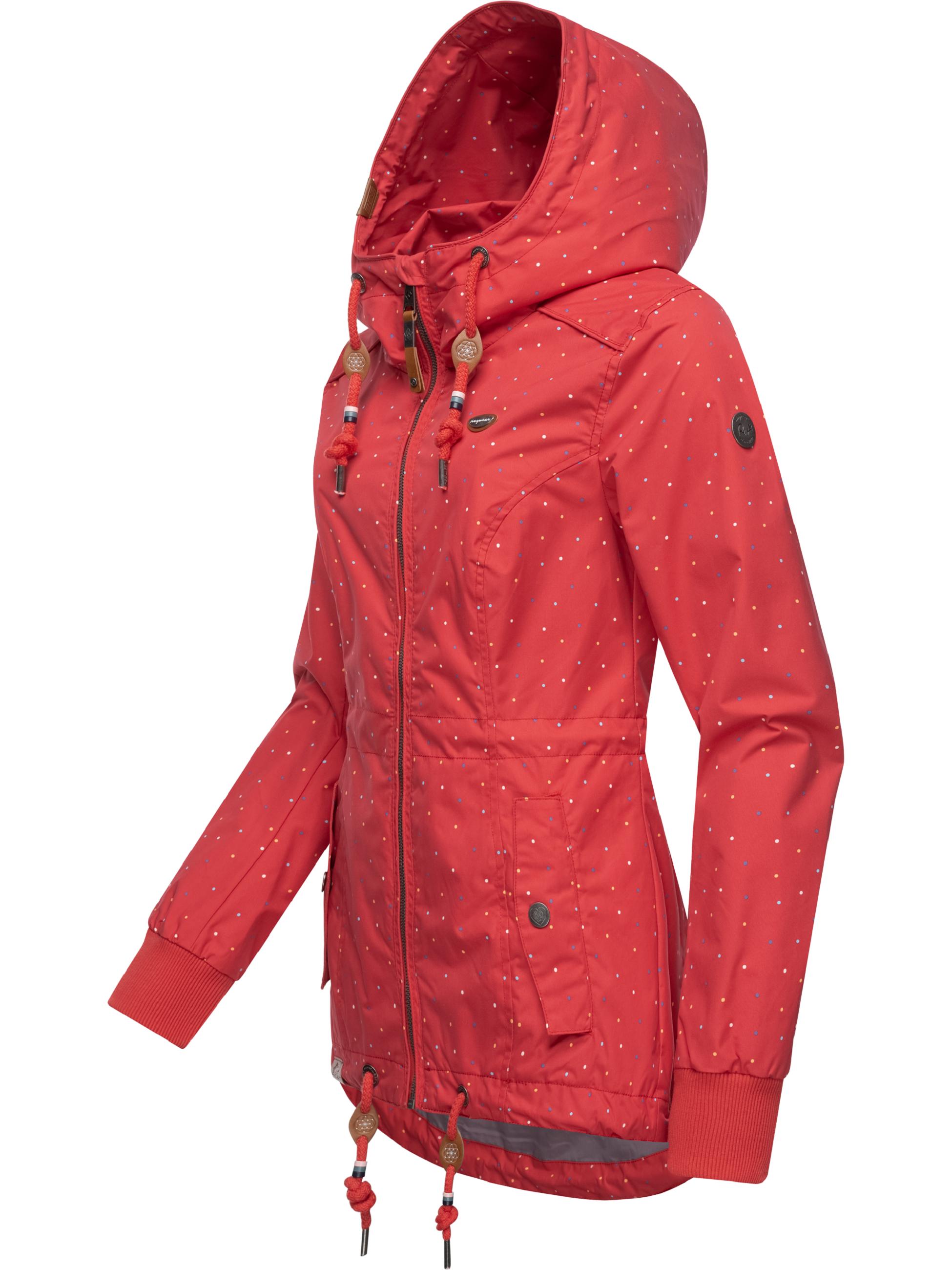 Leichte Übergangsjacke mit Kapuze "Danka Dots" Red23