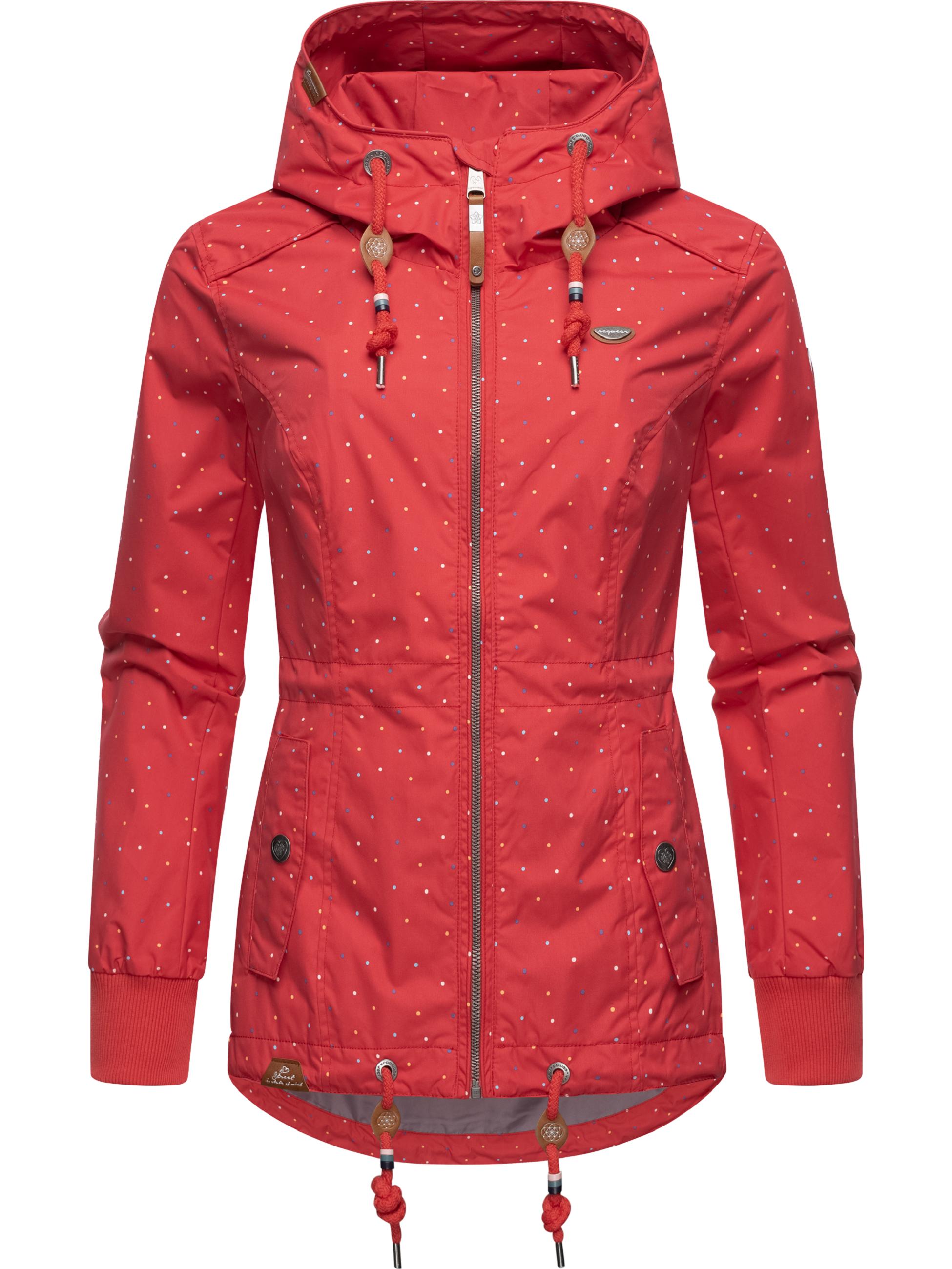 Leichte Übergangsjacke mit Kapuze "Danka Dots" Red23