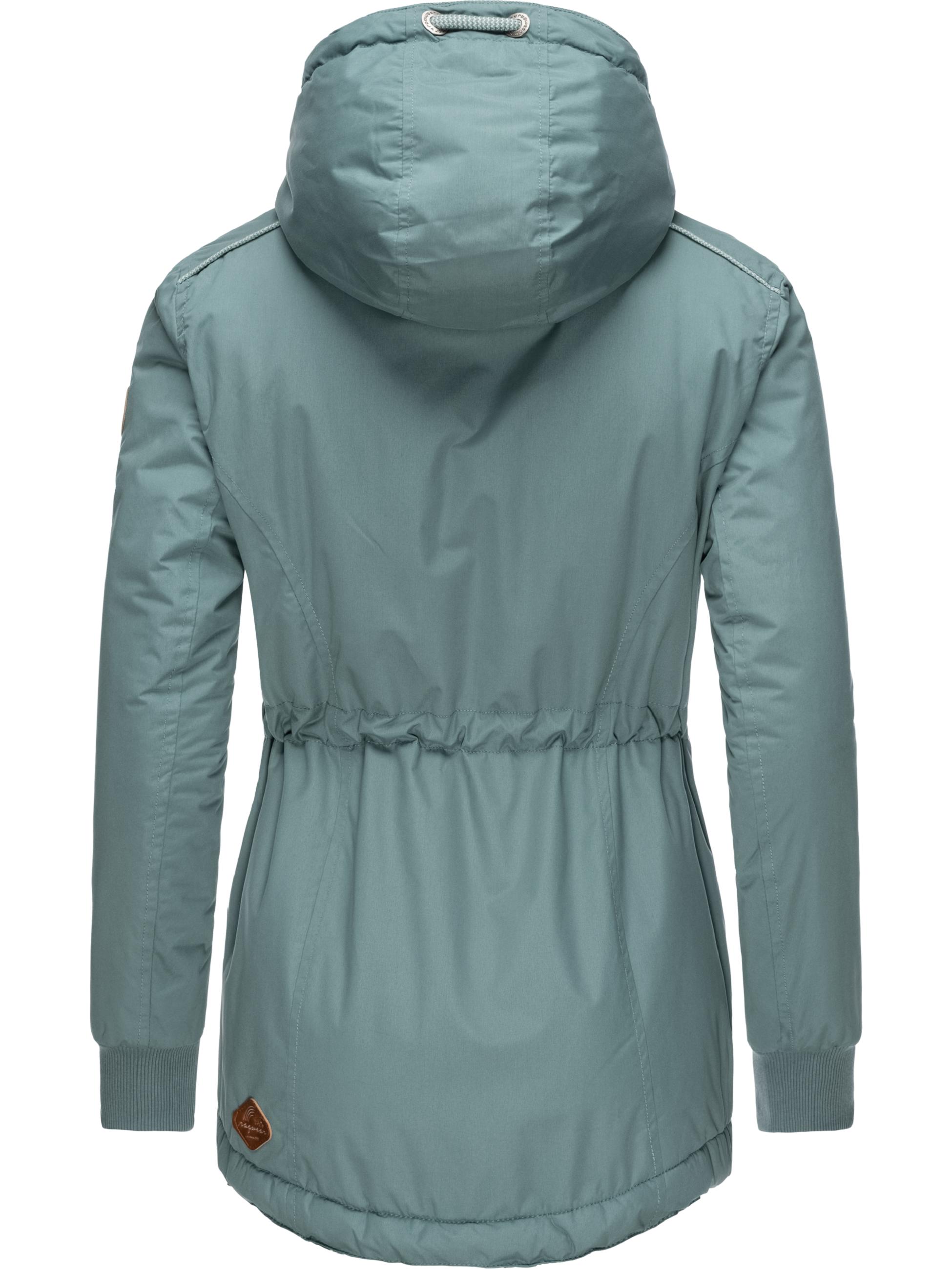 Kurzer Wintermantel mit Kapuze "Danka II Intl." Dusty Green