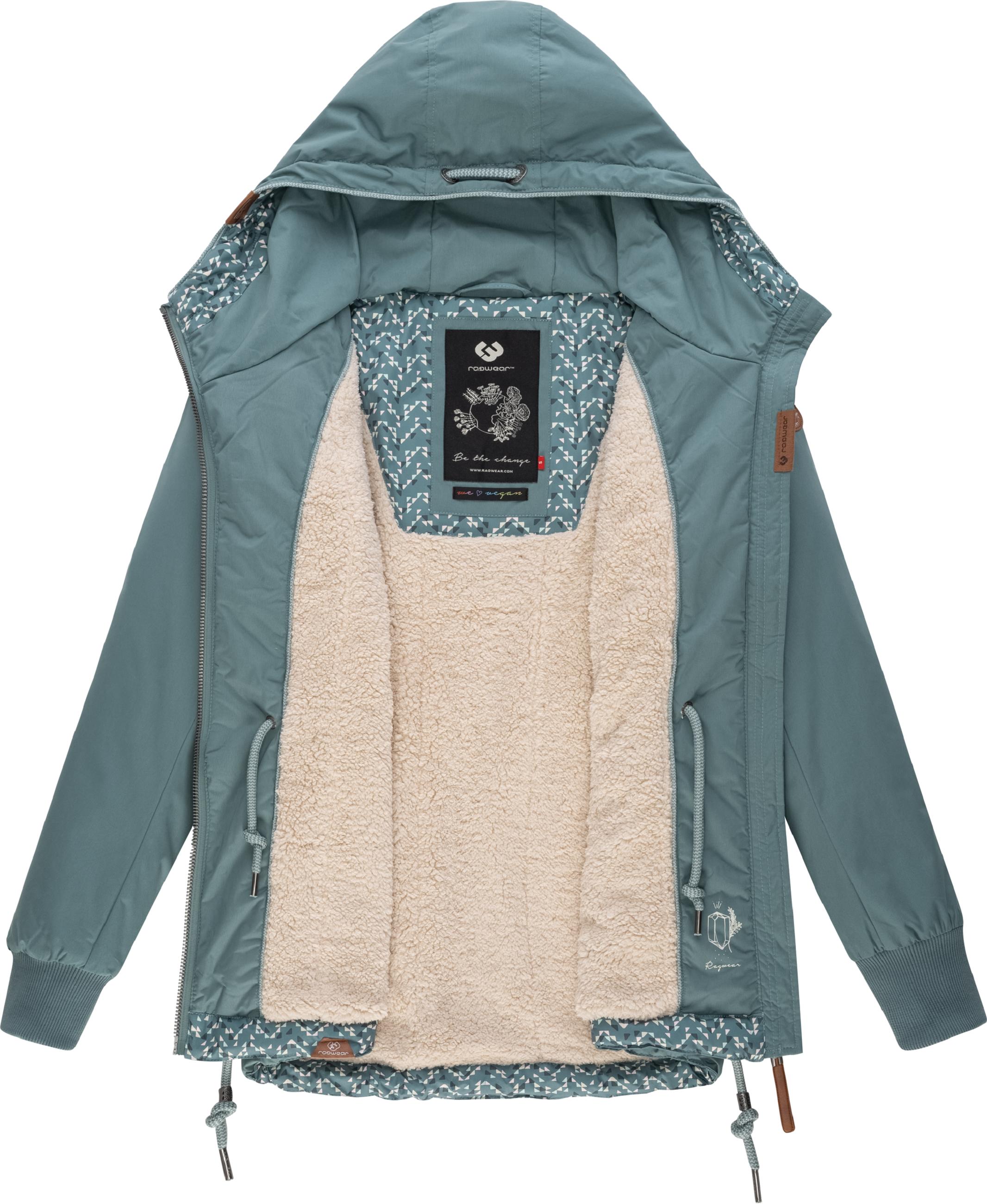 Kurzer Wintermantel mit Kapuze "Danka II Intl." Dusty Green