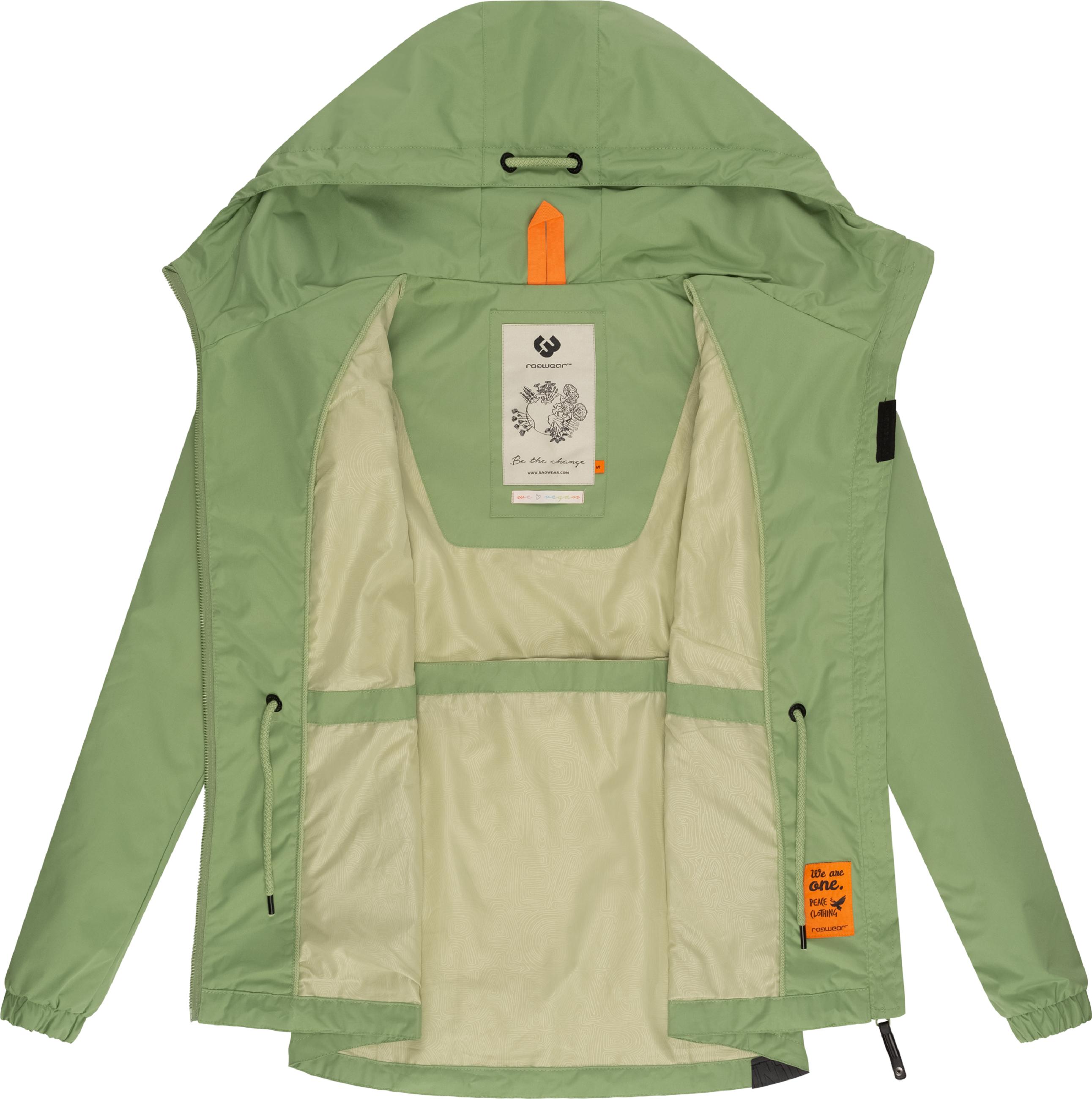 Wasserdichte Übergangsjacke mit Kapuze "Danka" Light Green24