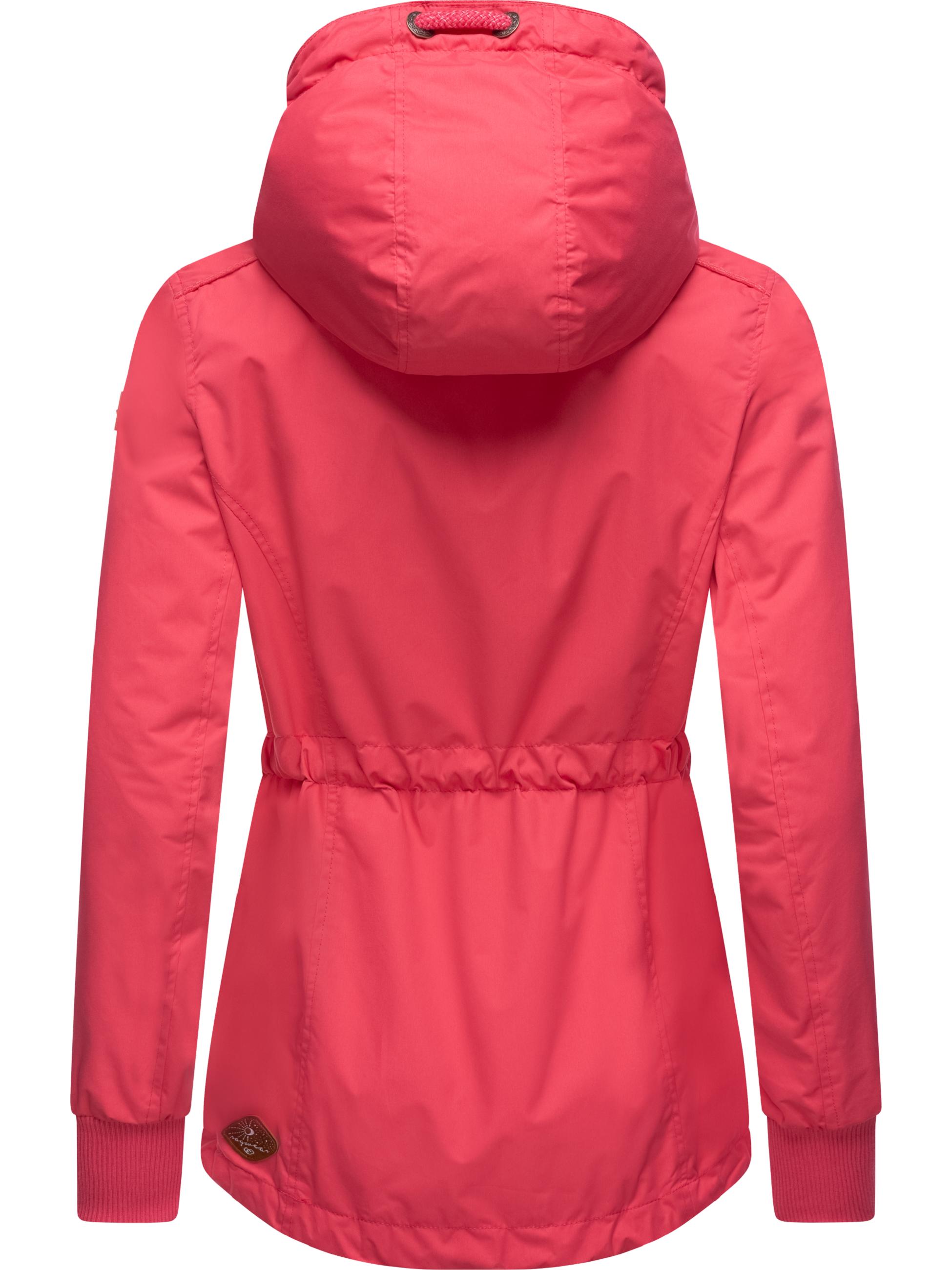 Wasserdichte Übergangsjacke mit Kapuze "Danka" Raspberry22