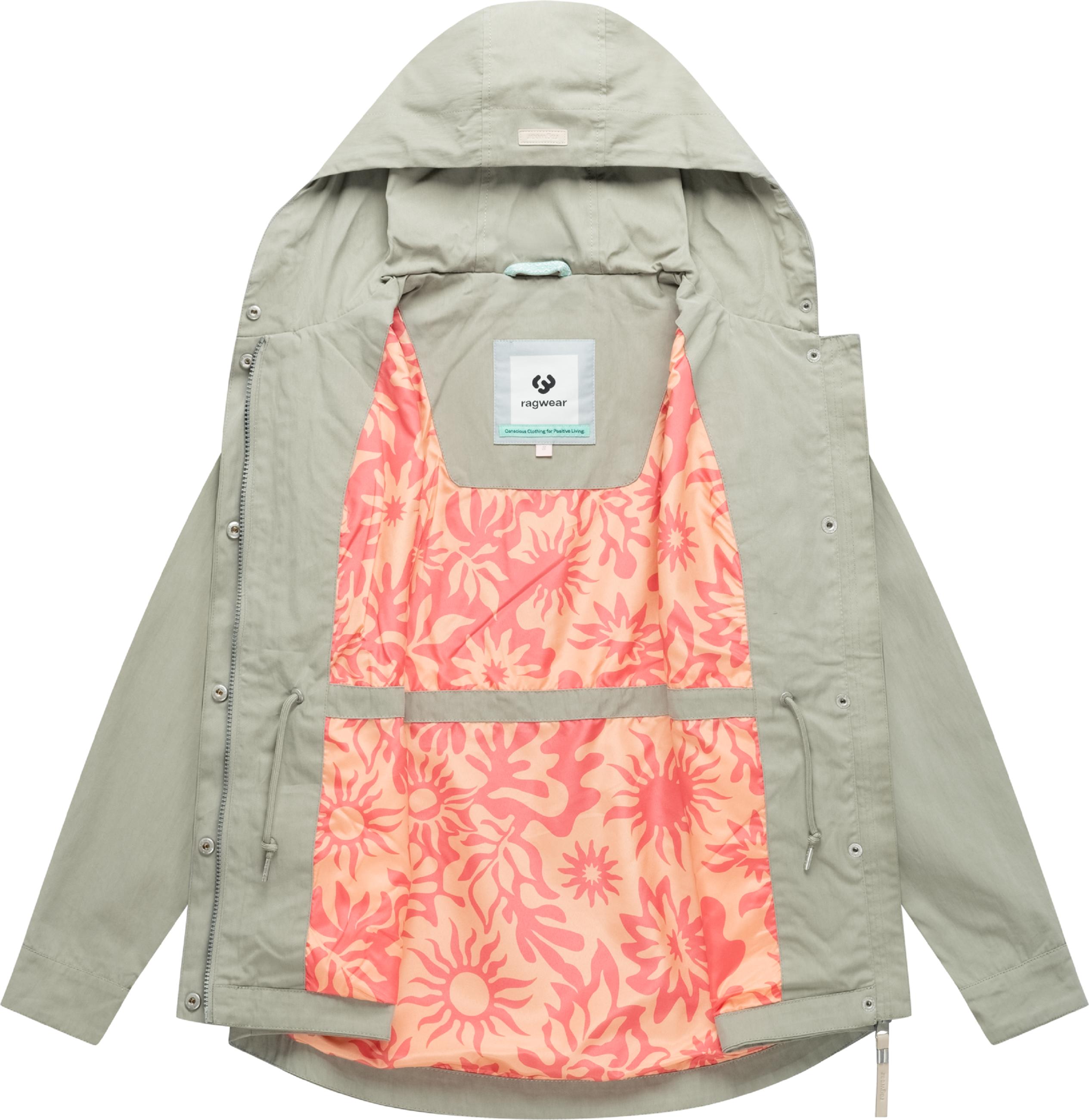 Übergangsjacke mit verstellbarer Kapuze "Dankira" Dusty Olive