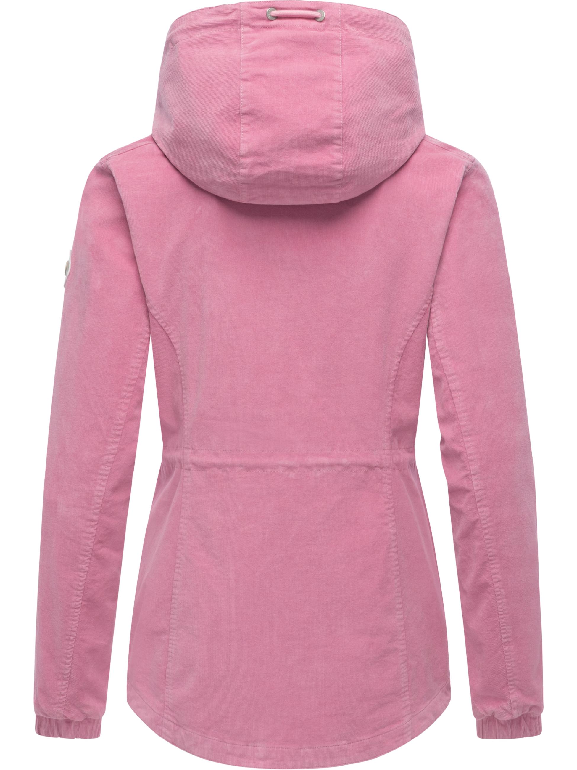 Übergangsjacke mit verstellbarer Kapuze "Dankka Cordy YOUMODO" Dusty Rose