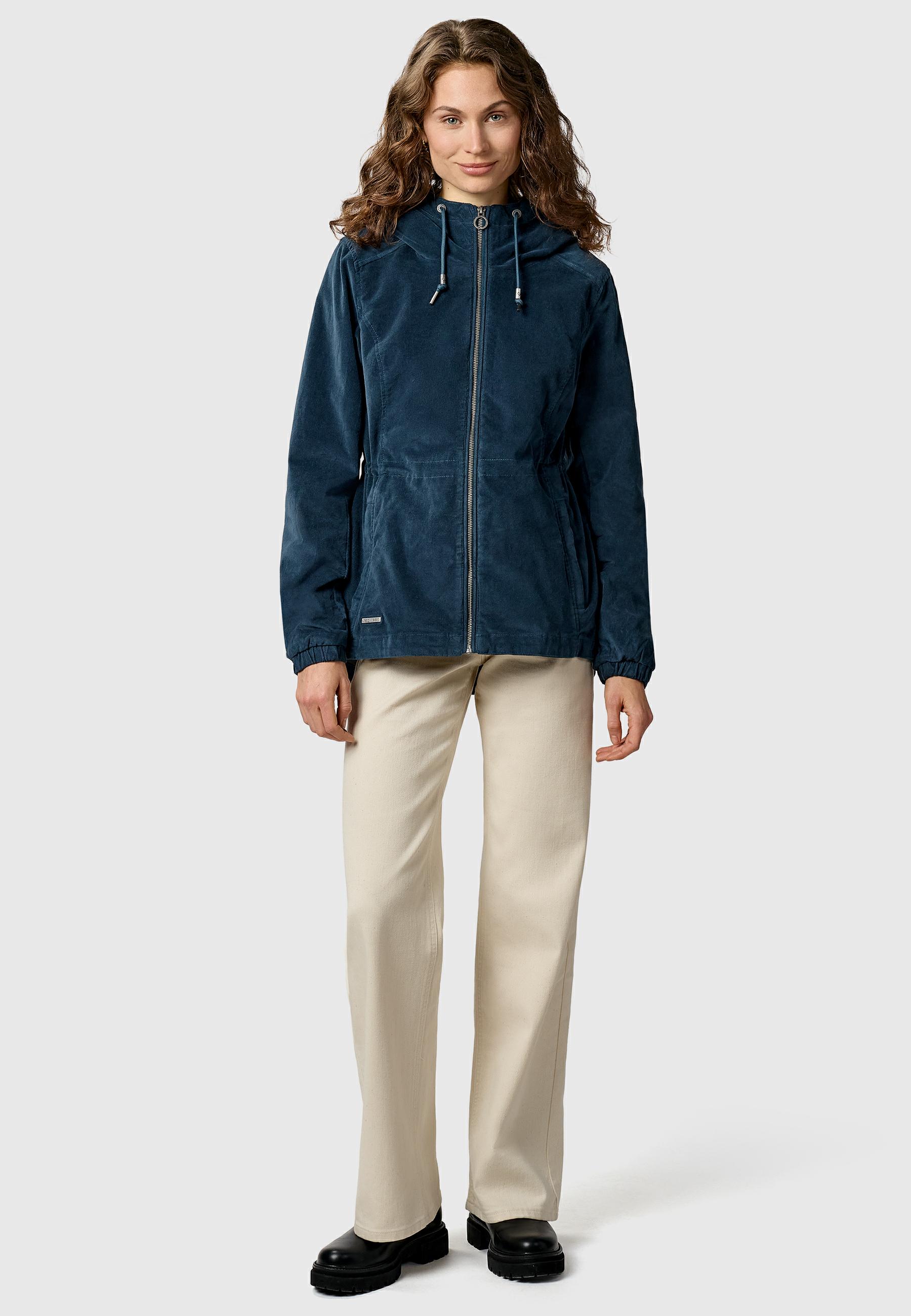 Übergangsjacke mit verstellbarer Kapuze "Dankka Cordy YOUMODO" Petrol