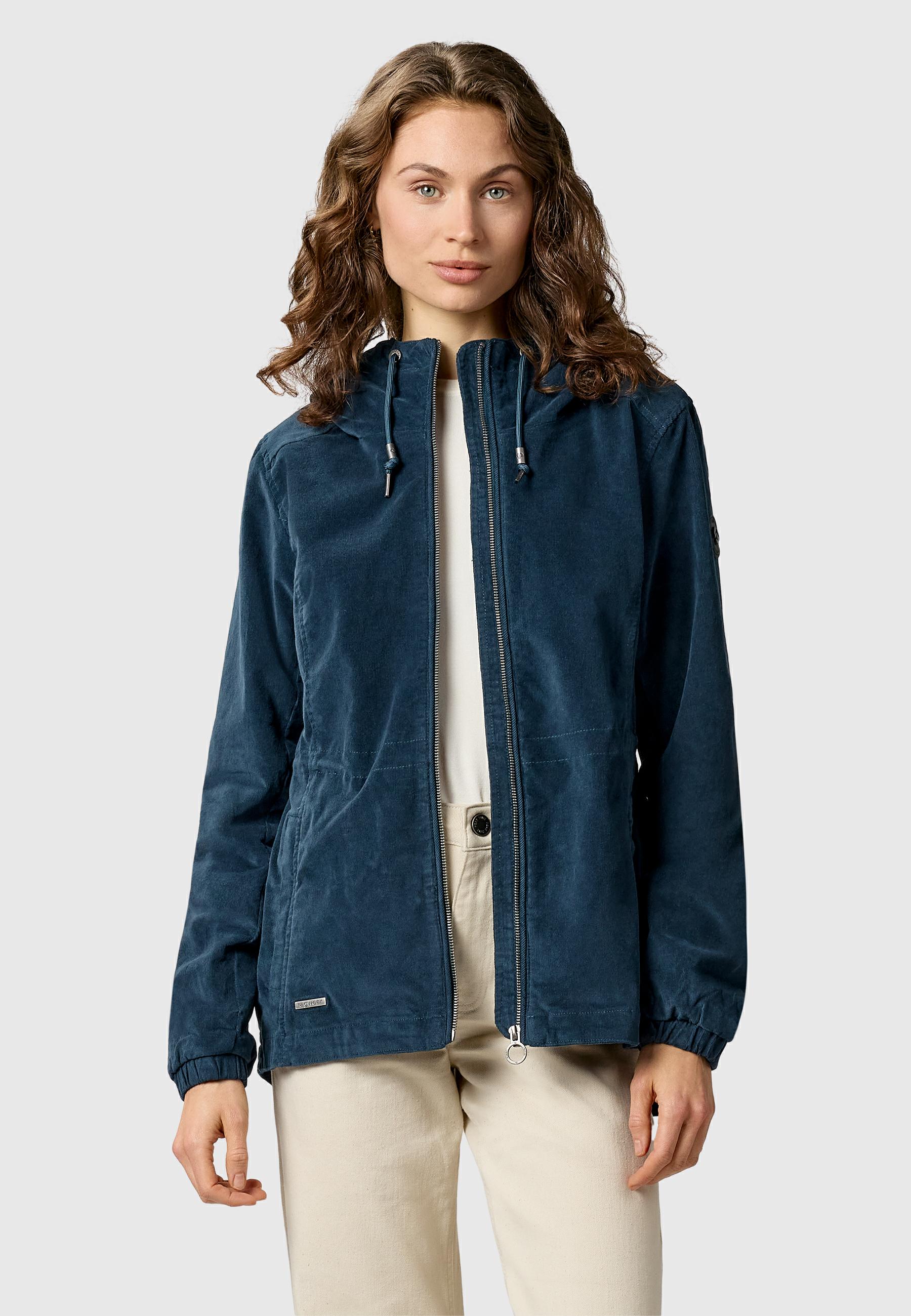 Übergangsjacke mit verstellbarer Kapuze "Dankka Cordy YOUMODO" Petrol