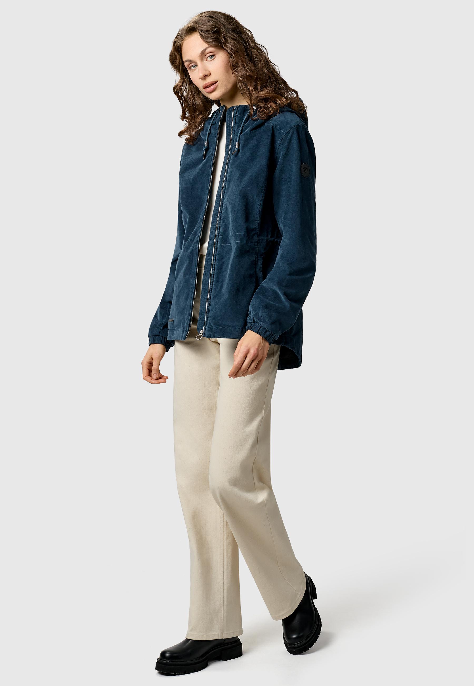 Übergangsjacke mit verstellbarer Kapuze "Dankka Cordy YOUMODO" Petrol