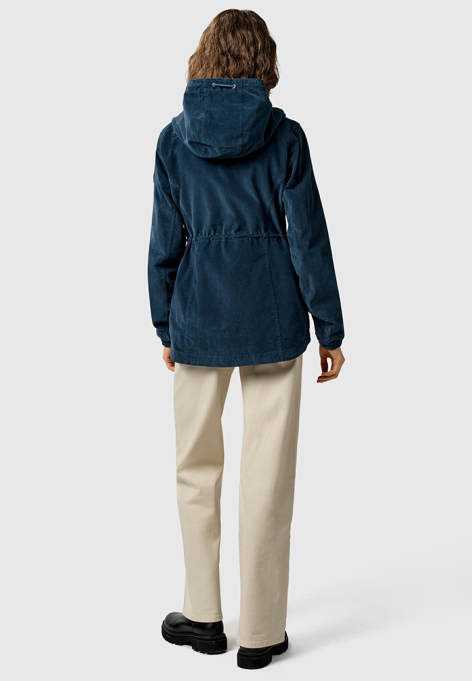 Übergangsjacke mit verstellbarer Kapuze "Dankka Cordy YOUMODO" Petrol