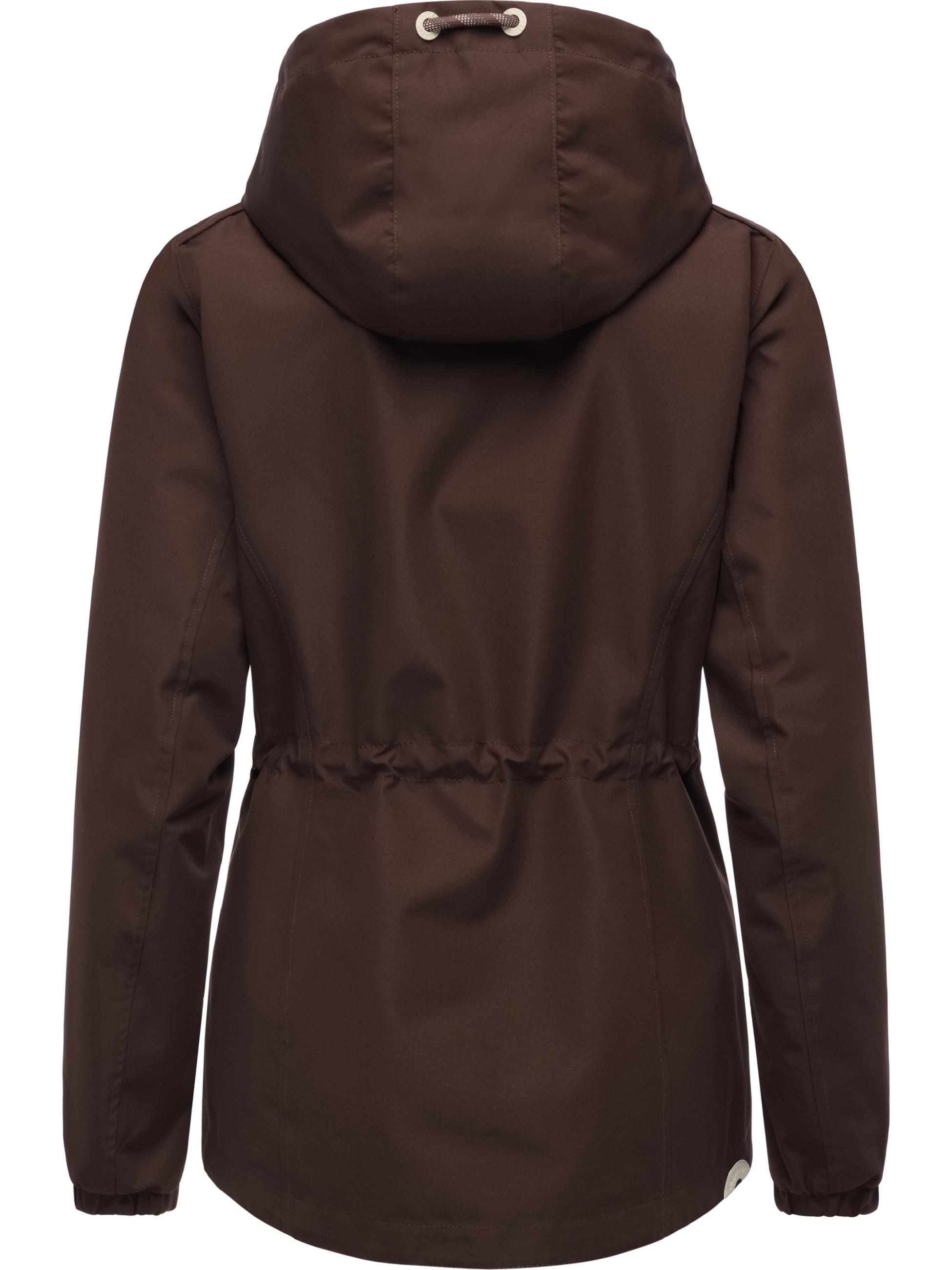 Wasserdichte und atmungsaktive Übergangsjacke "Dankka" Dark Choco
