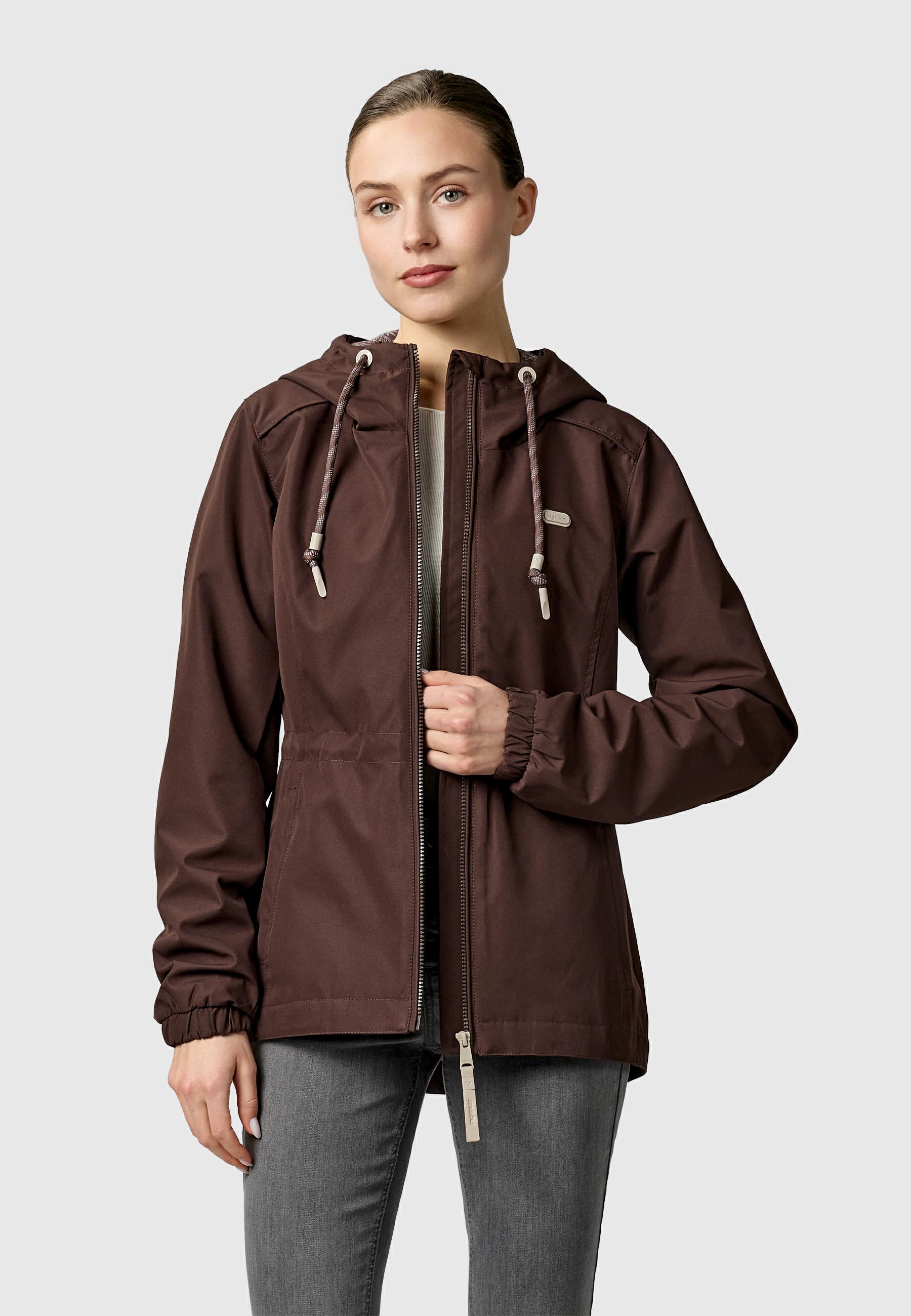 Wasserdichte und atmungsaktive Übergangsjacke "Dankka" Dark Choco