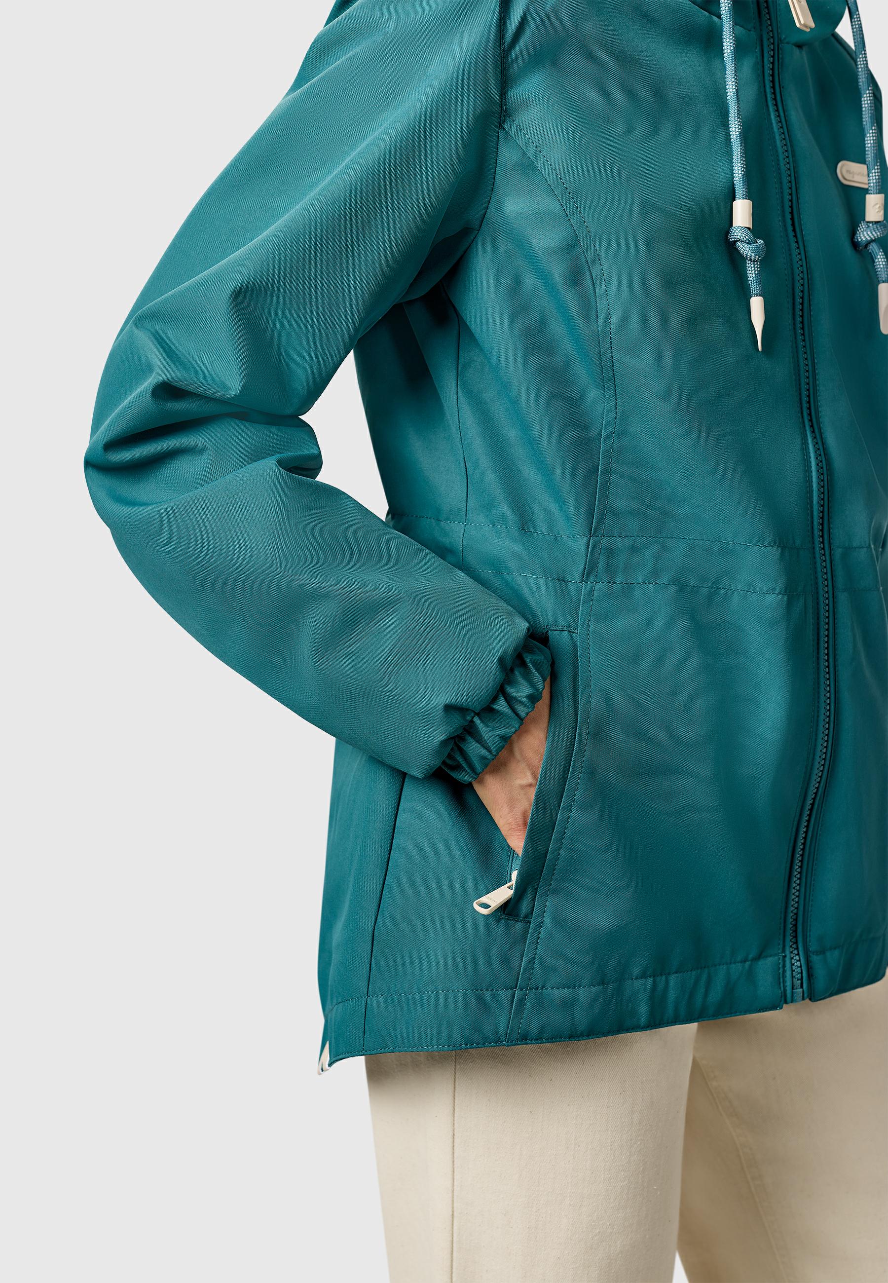 Wasserdichte und atmungsaktive Übergangsjacke "Dankka" Ocean Green