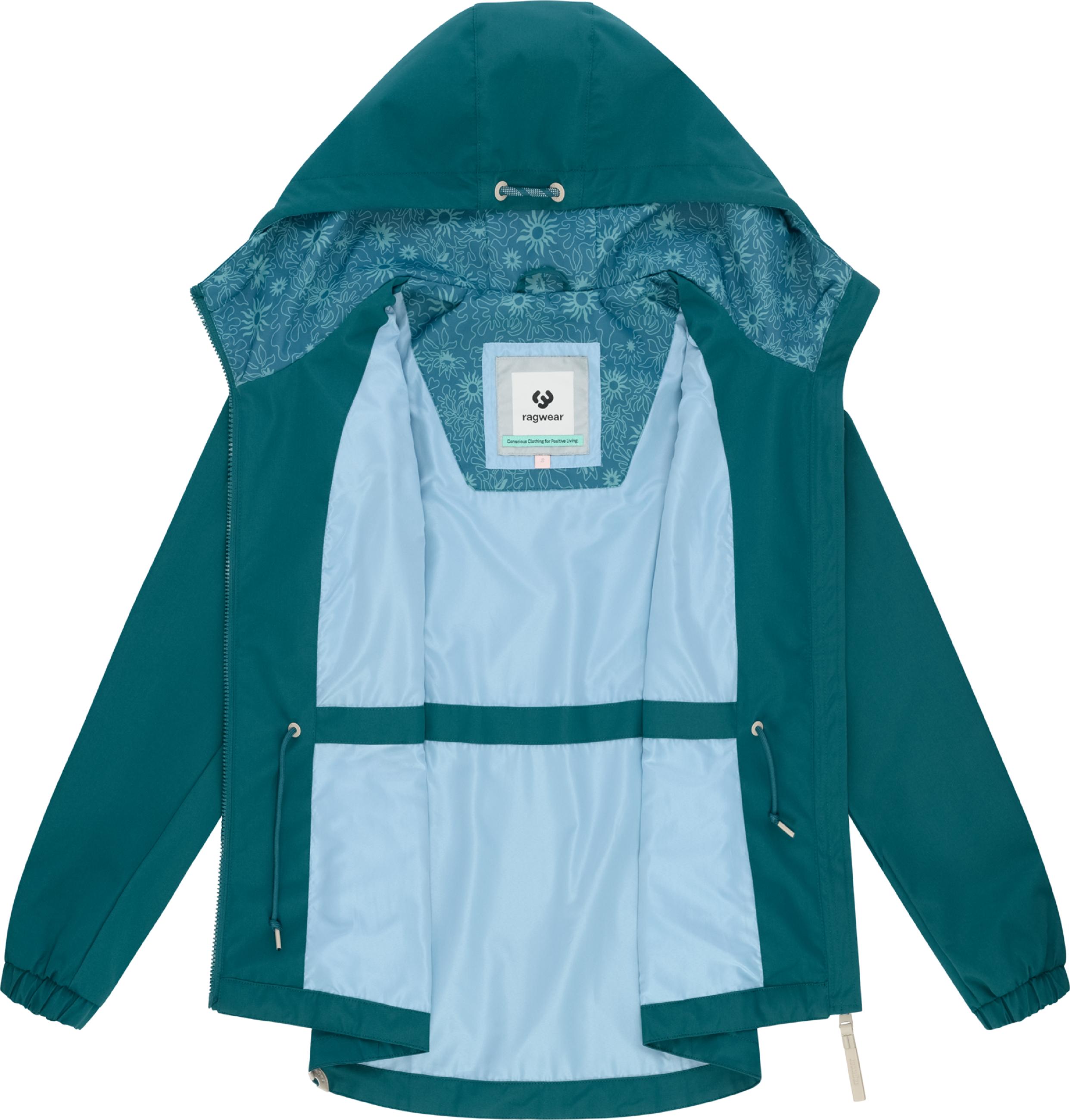 Wasserdichte und atmungsaktive Übergangsjacke "Dankka" Ocean Green
