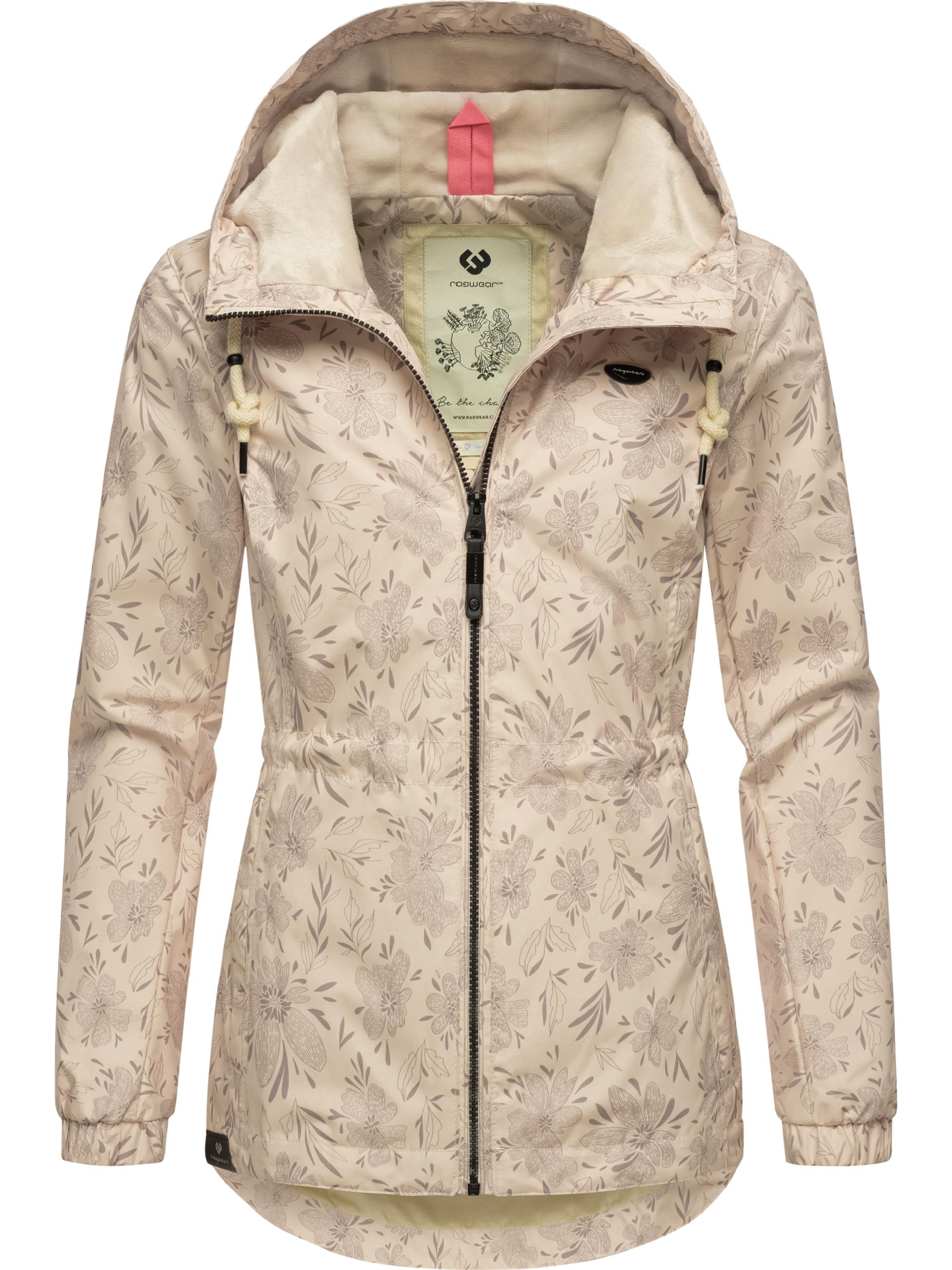 Übergangsjacke mit floralem Print "Dankka Spring" Beige