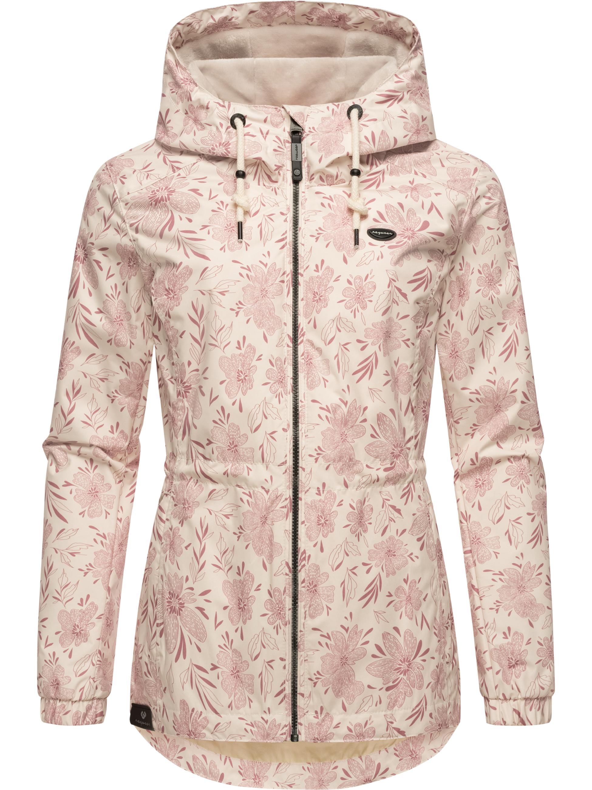 Übergangsjacke mit floralem Print "Dankka Spring" Light Pink