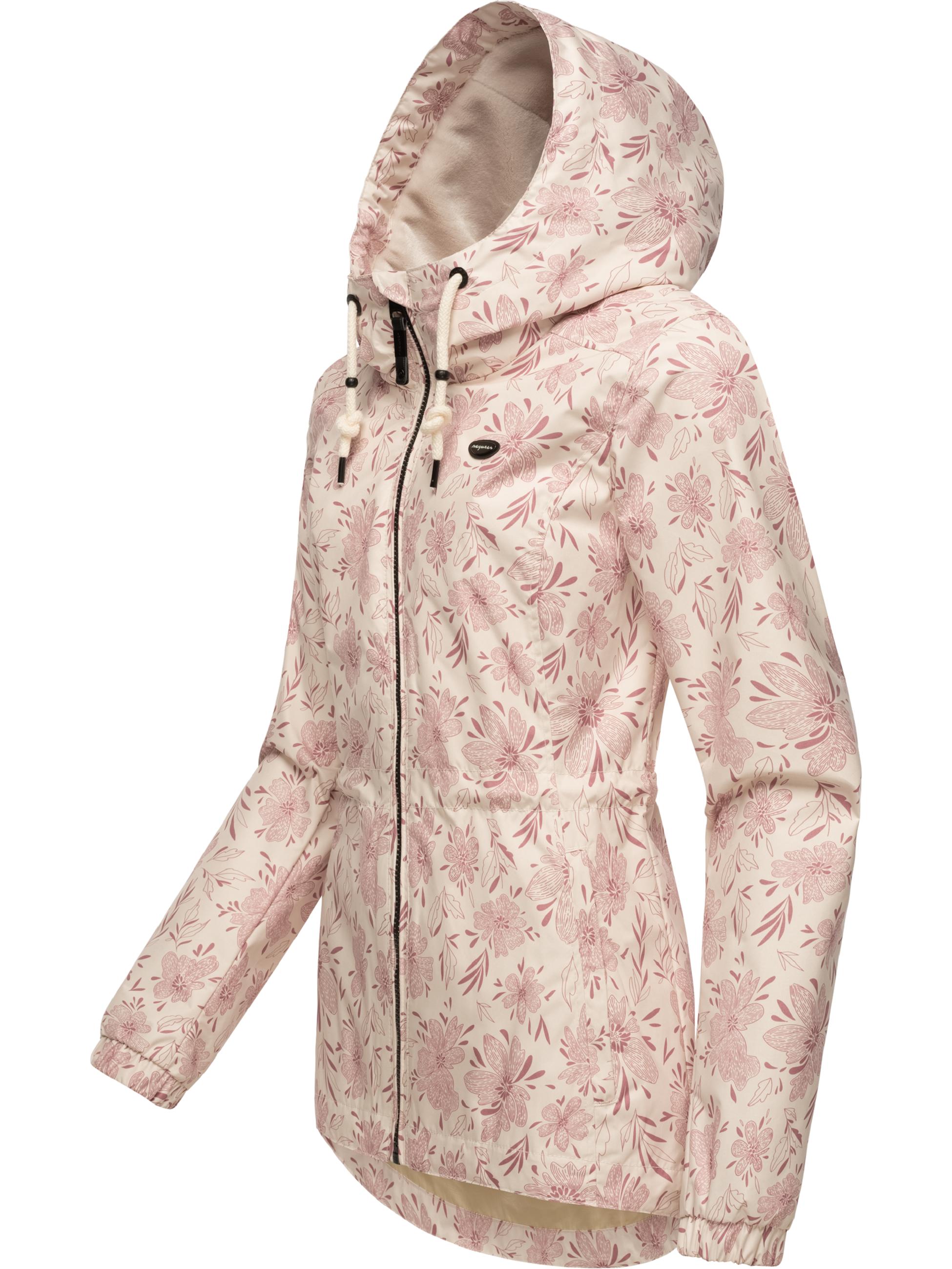 Übergangsjacke mit floralem Print "Dankka Spring" Light Pink