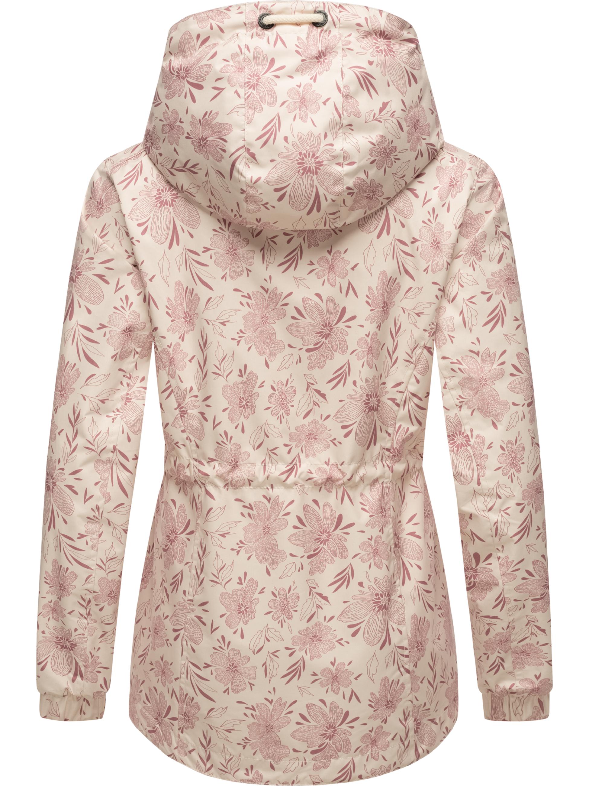 Übergangsjacke mit floralem Print "Dankka Spring" Light Pink