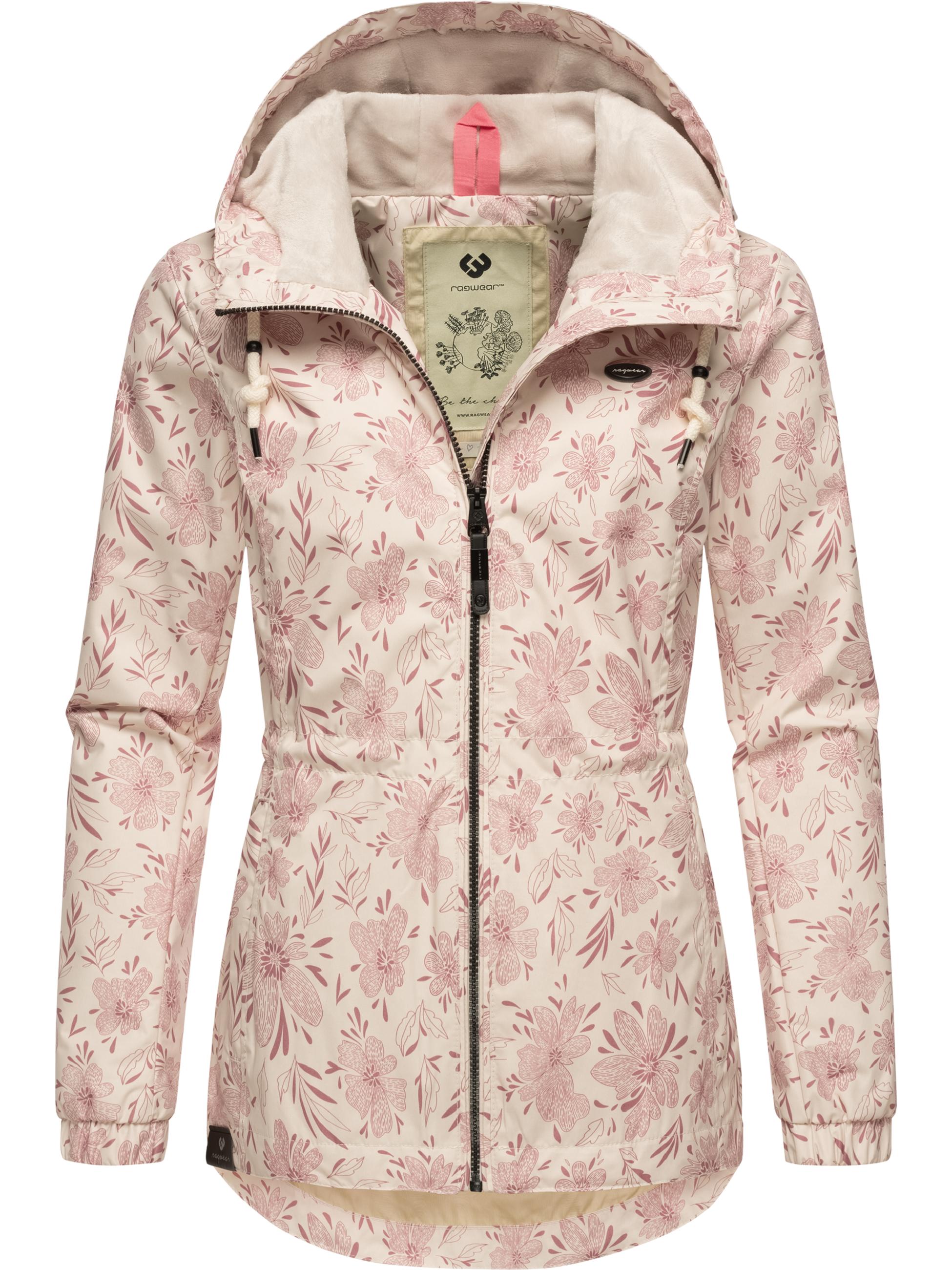 Übergangsjacke mit floralem Print "Dankka Spring" Light Pink