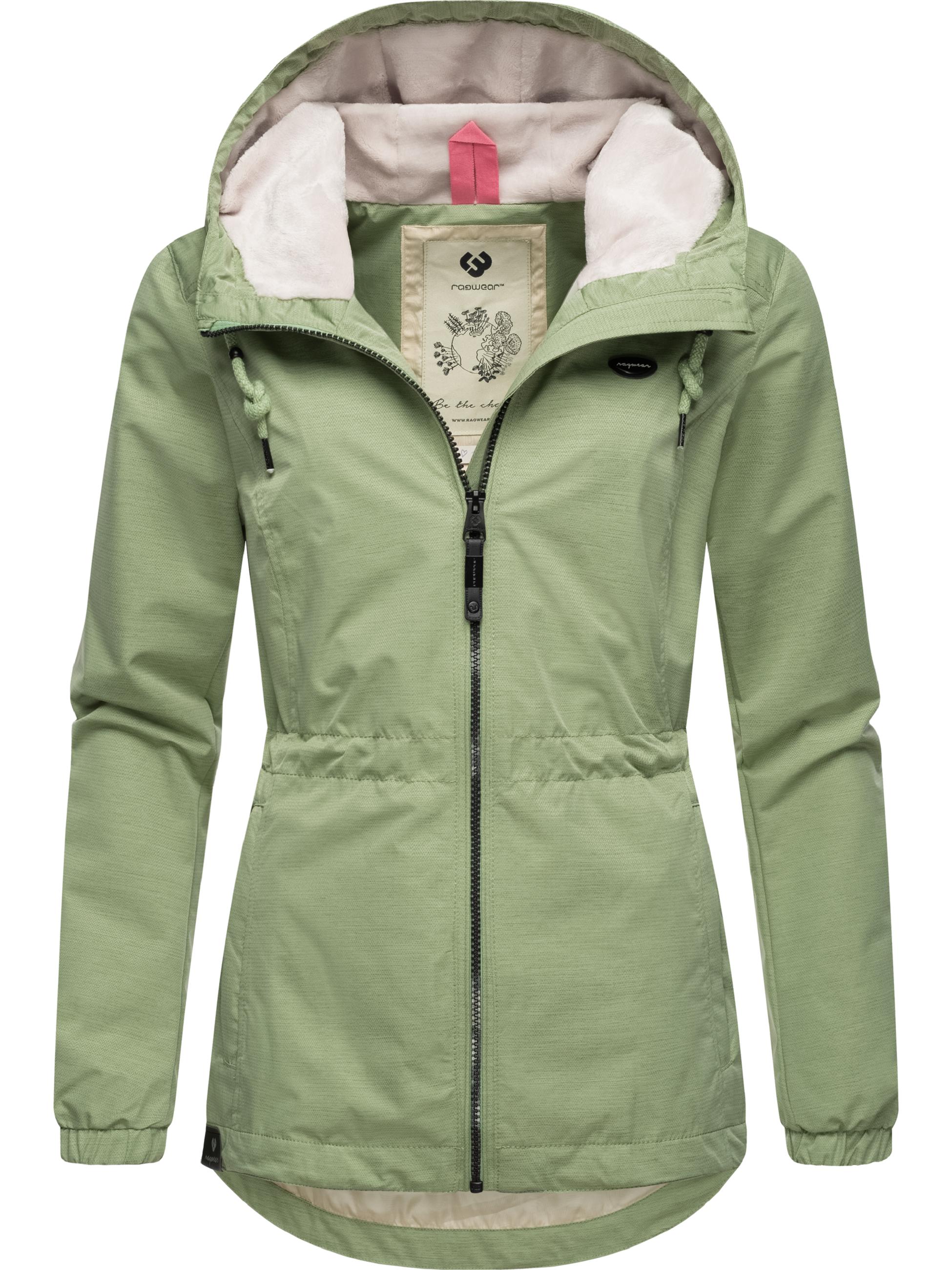 Wasserdichte Übergangsjacke mit Kapuze "Dankka Tech" Dusty Green