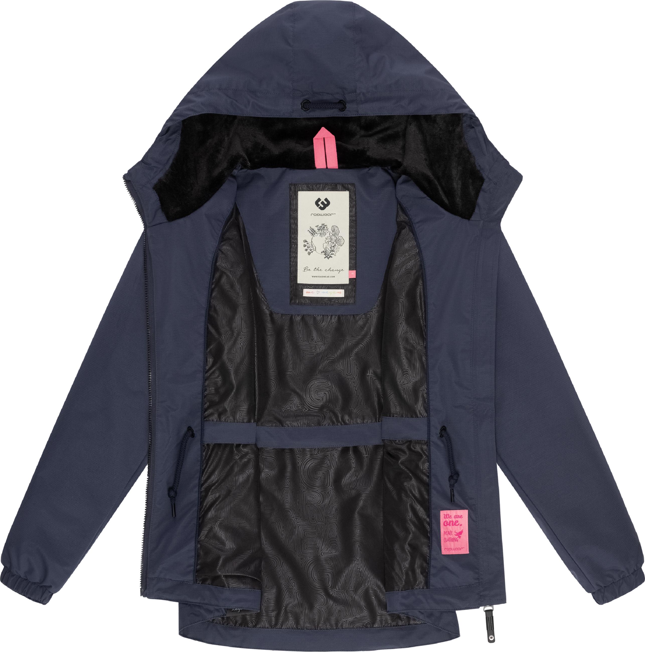 Wasserdichte Übergangsjacke mit Kapuze "Dankka Tech" Navy